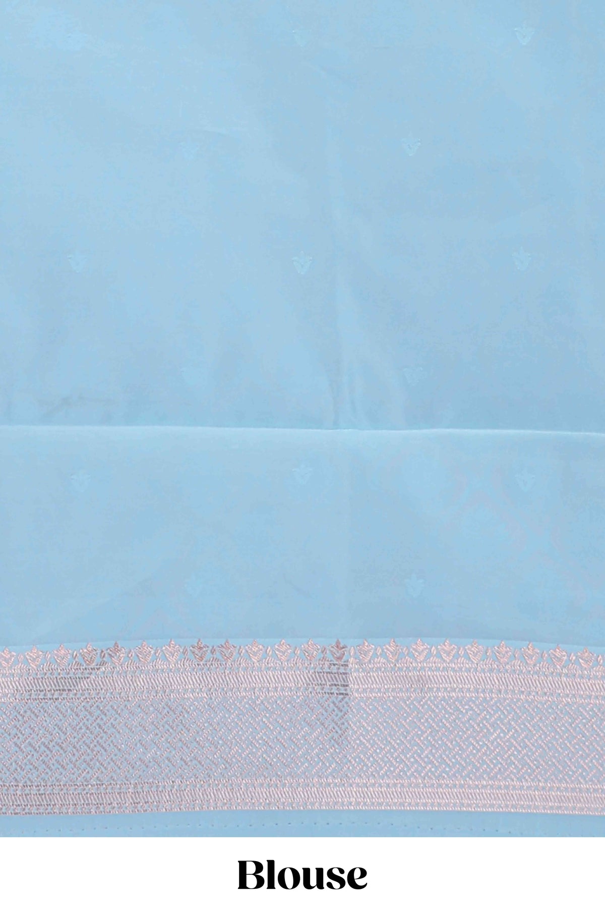 Lavender floral design art silk saree with contrast zari border and motifs blouse