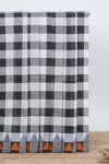 Black and white colour chettinad cotton sareewith self border and self pallu along with blouse piece