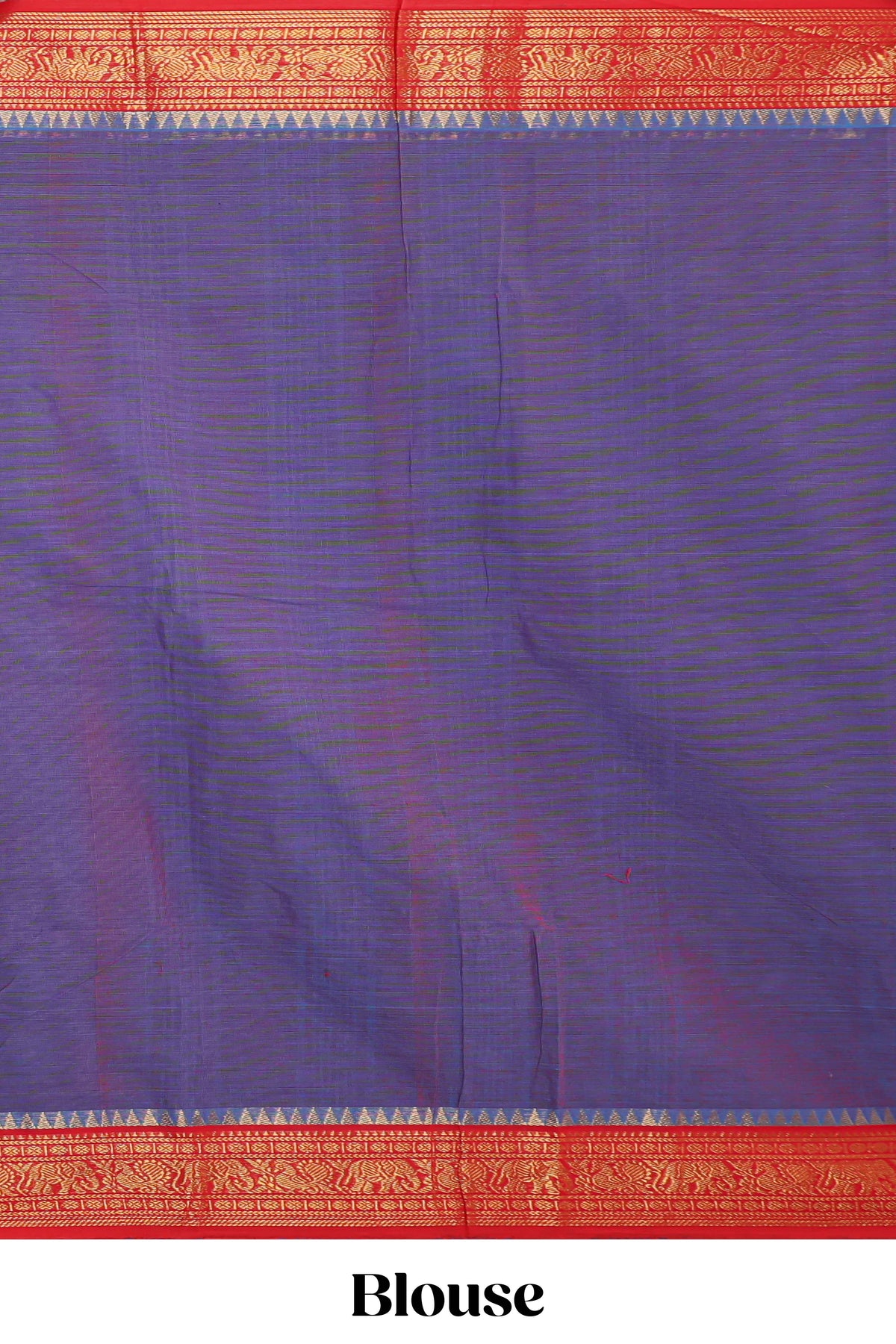 Lavender plain design chettinad cotton saree with contrast border and matching blouse
