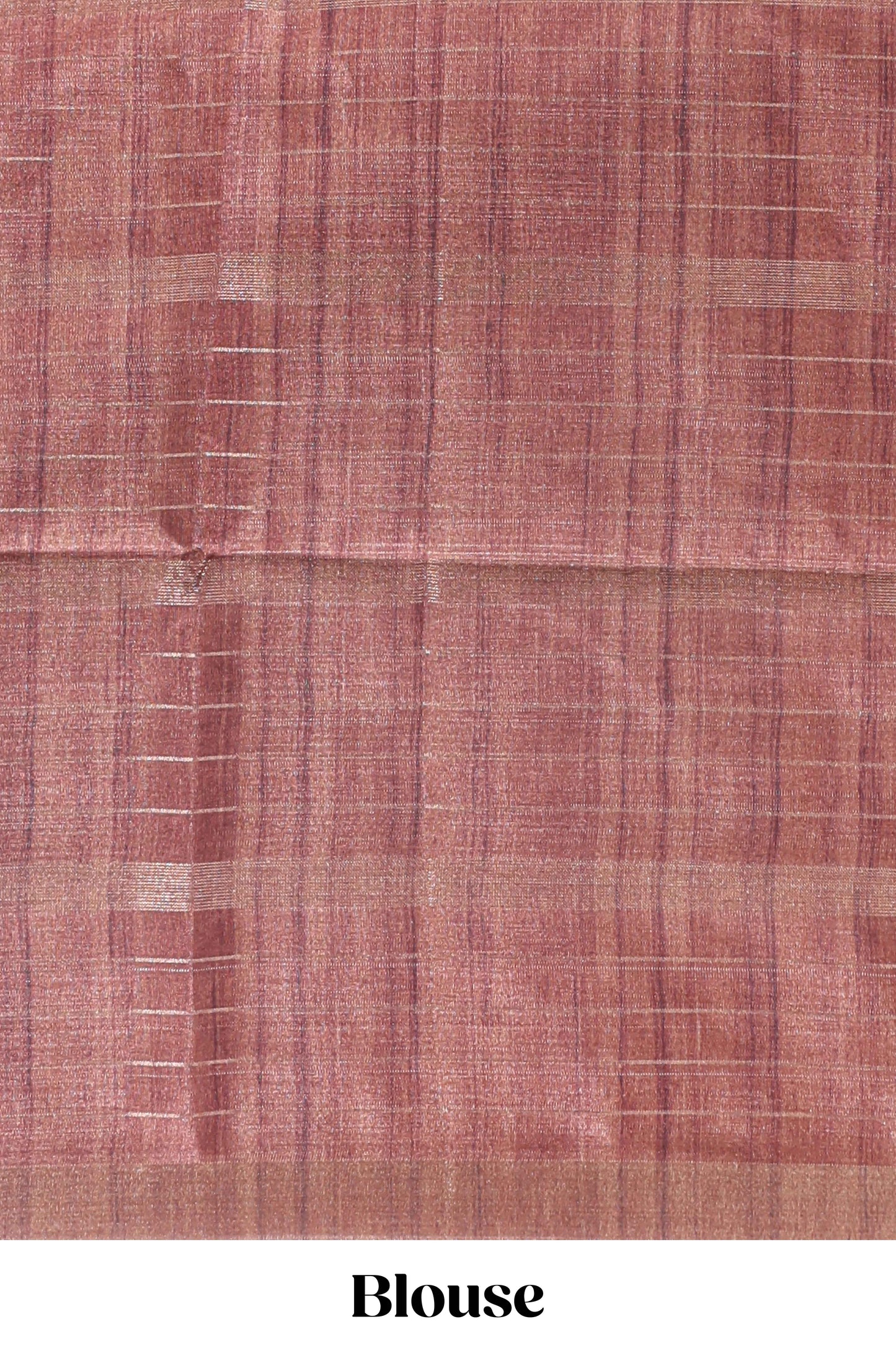 Blue checked chanderi cotton saree with contrast zari border and blouse