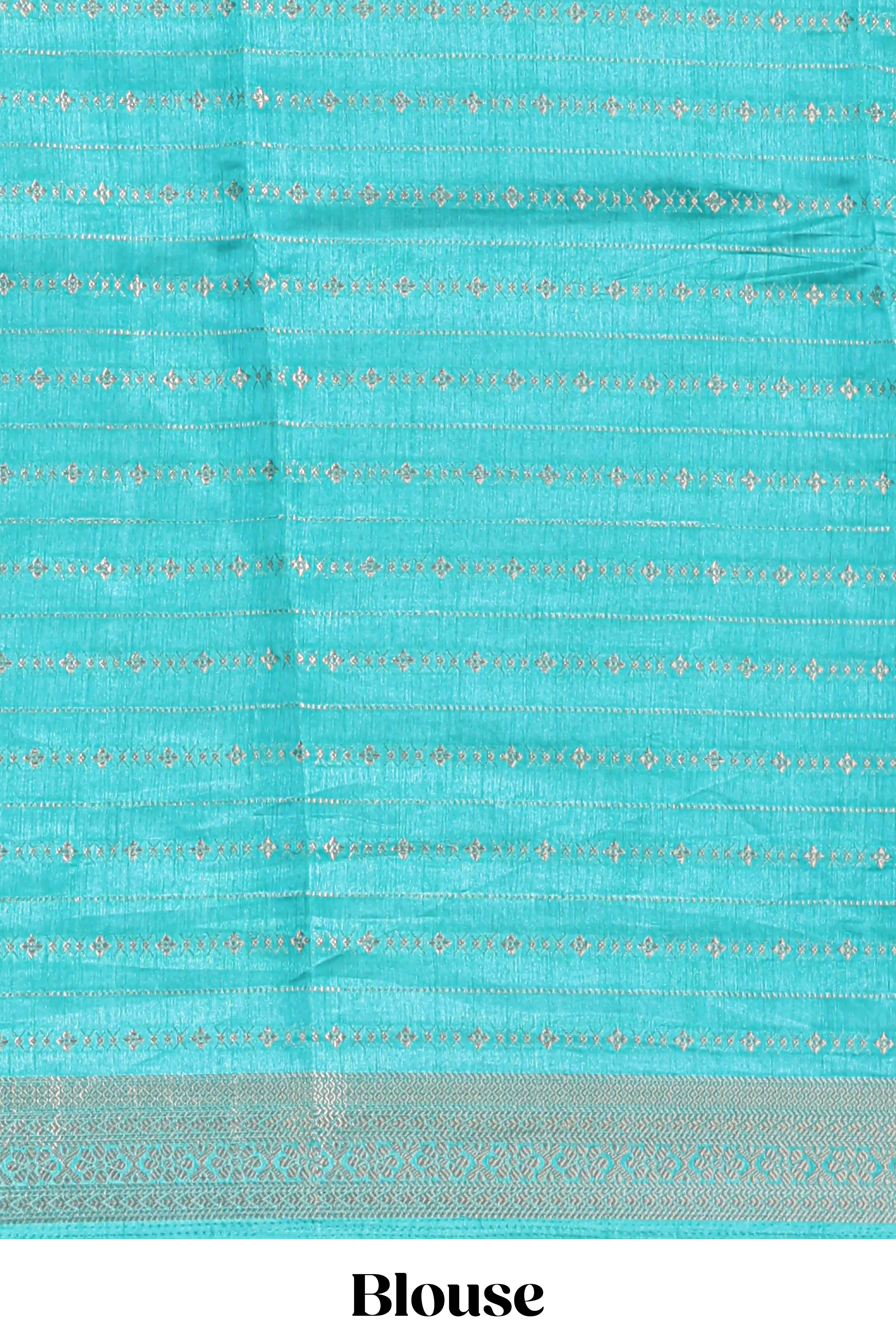Yellow zari striped dola silk saree with contrast zari border and floral printed pallu