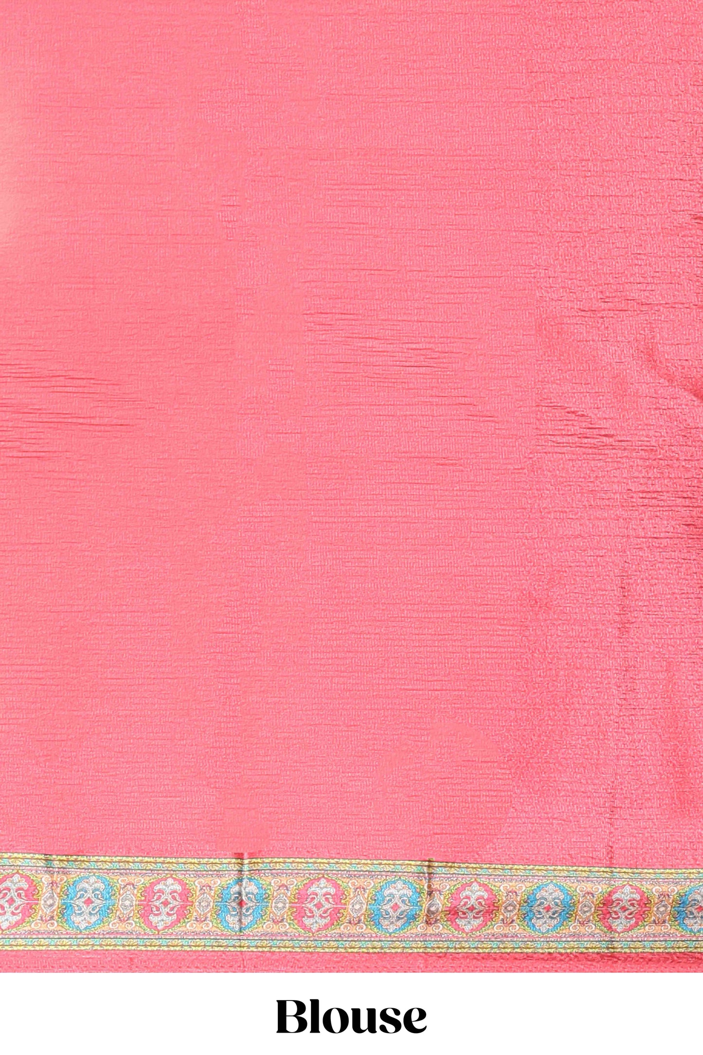 Pink hexa floral desgin masakali saree with self border and matching blouse