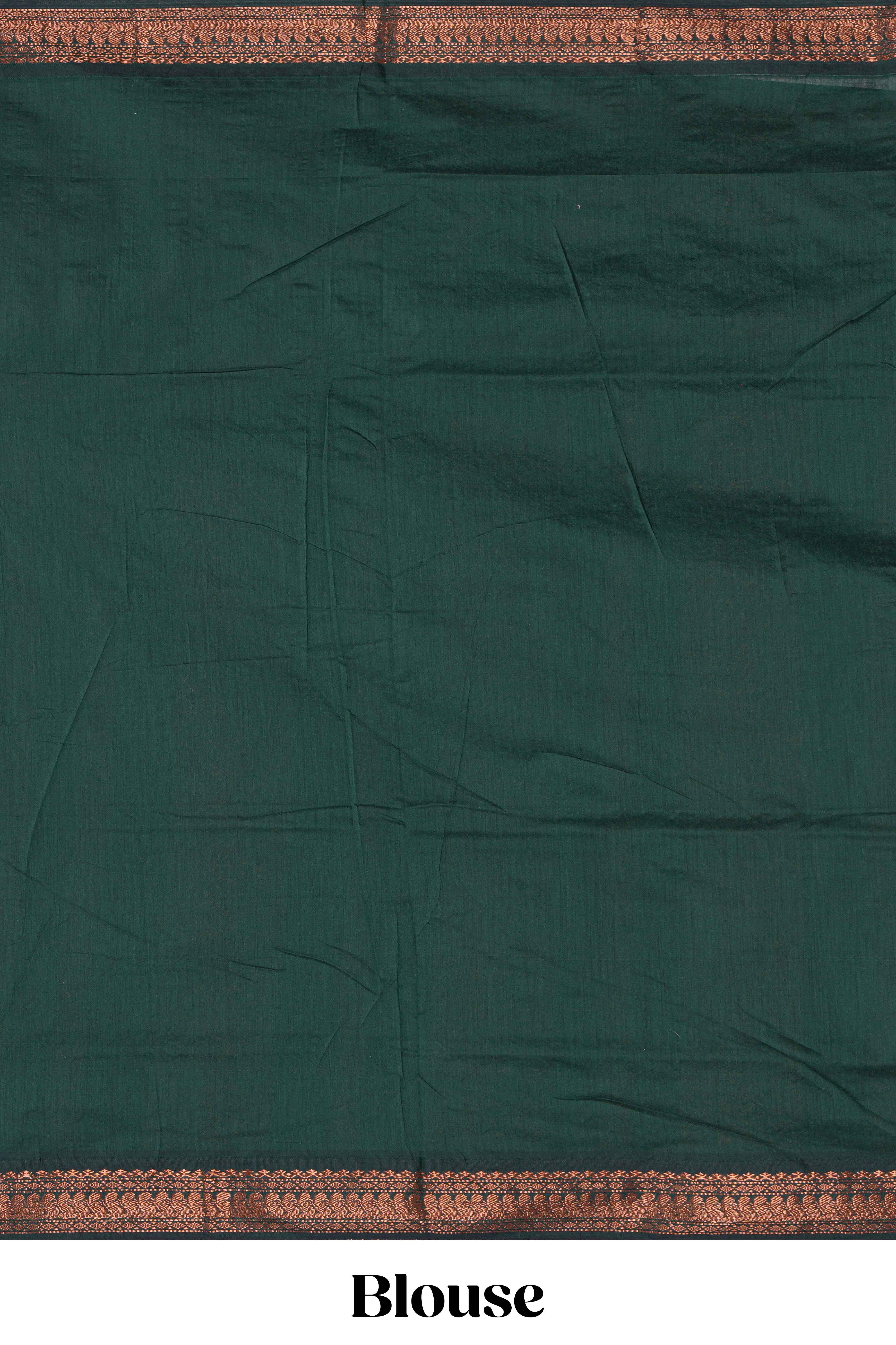 Purple motifs design kalyani cotton saree with contrast border and striped pattern pallu