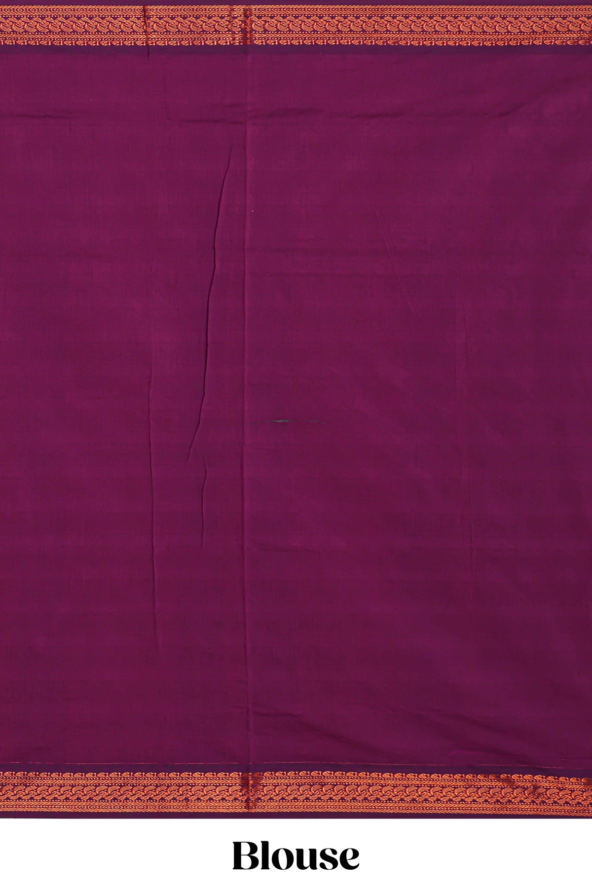 Teal blue butta designed kalyani cotton saree with contrast border and plain blouse