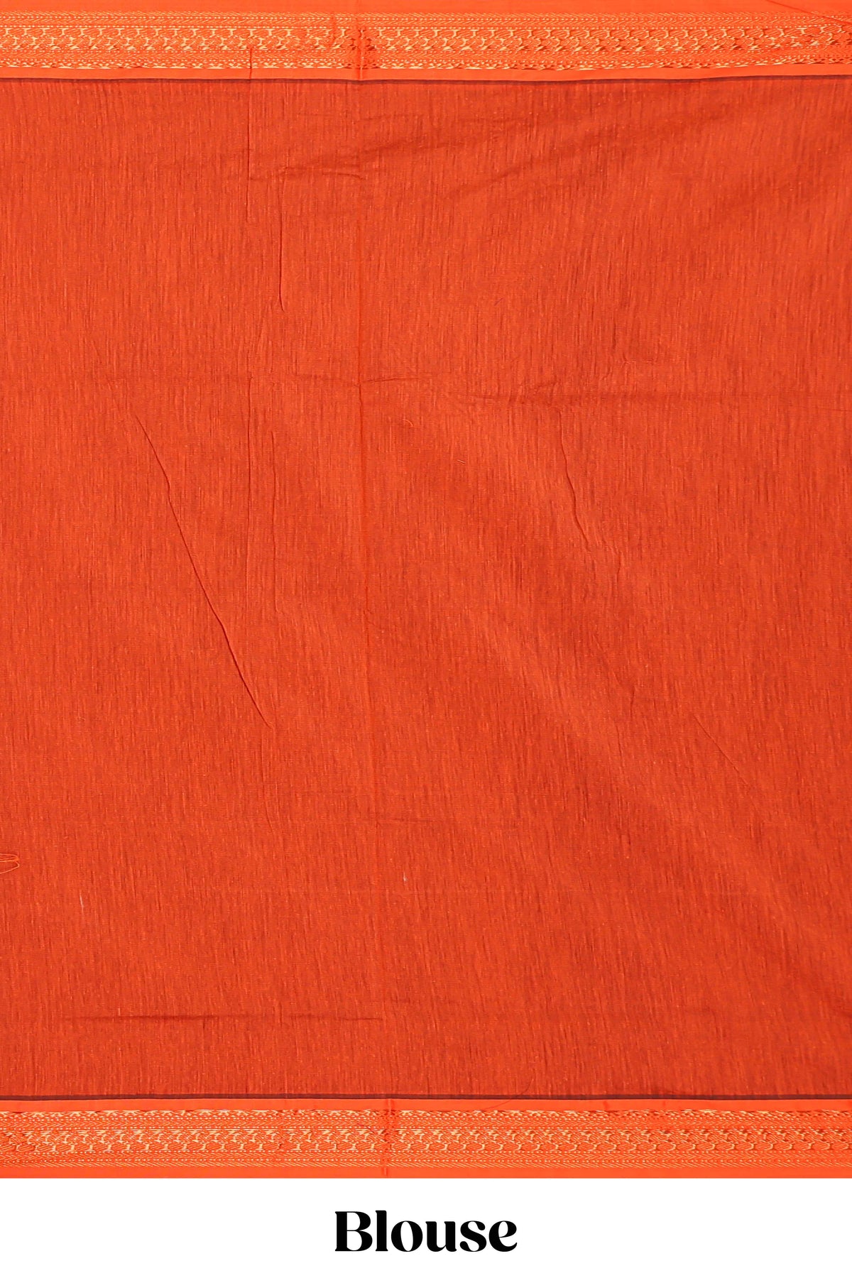 Purple designed kalyani cotton saree with contrast border and plain blouse