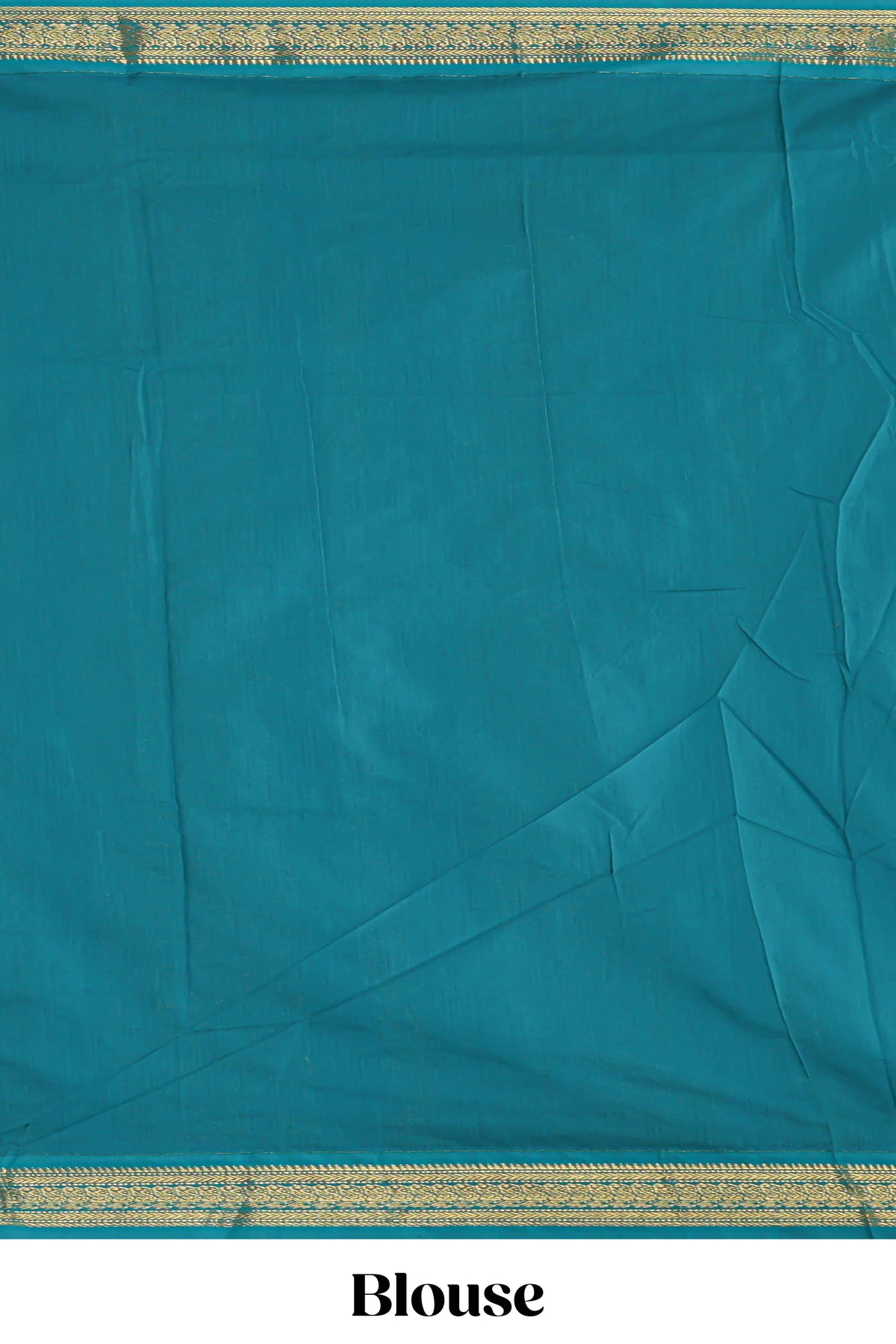 Green unique motifs design kalyani cotton saree with contrast border and blouse