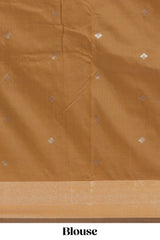 Black checked zari design kathan silk saree with contrast temple zari border and motifs blouse
