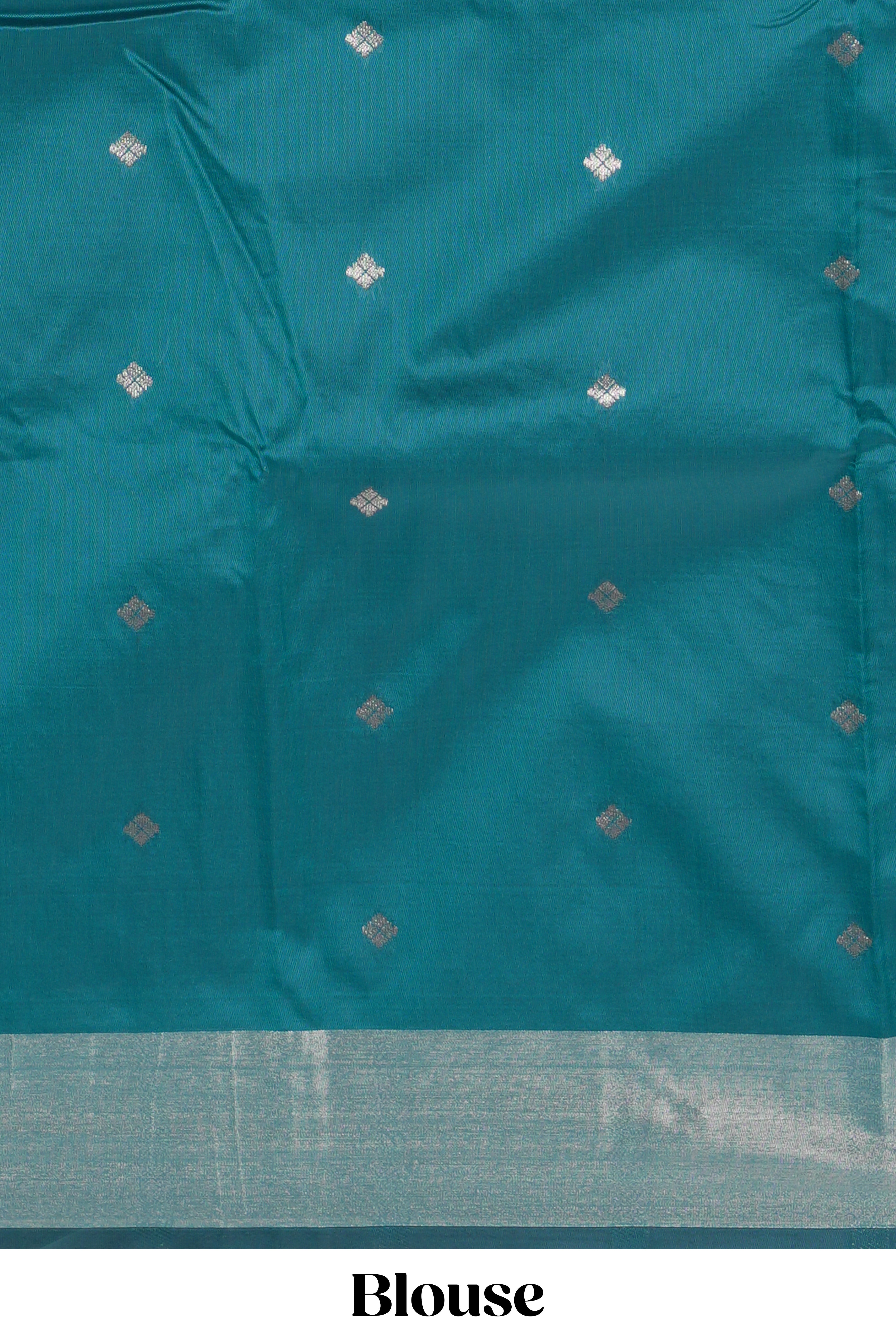 Green checked zari design kathan silk saree with contrast temple zari border and motifs blouse