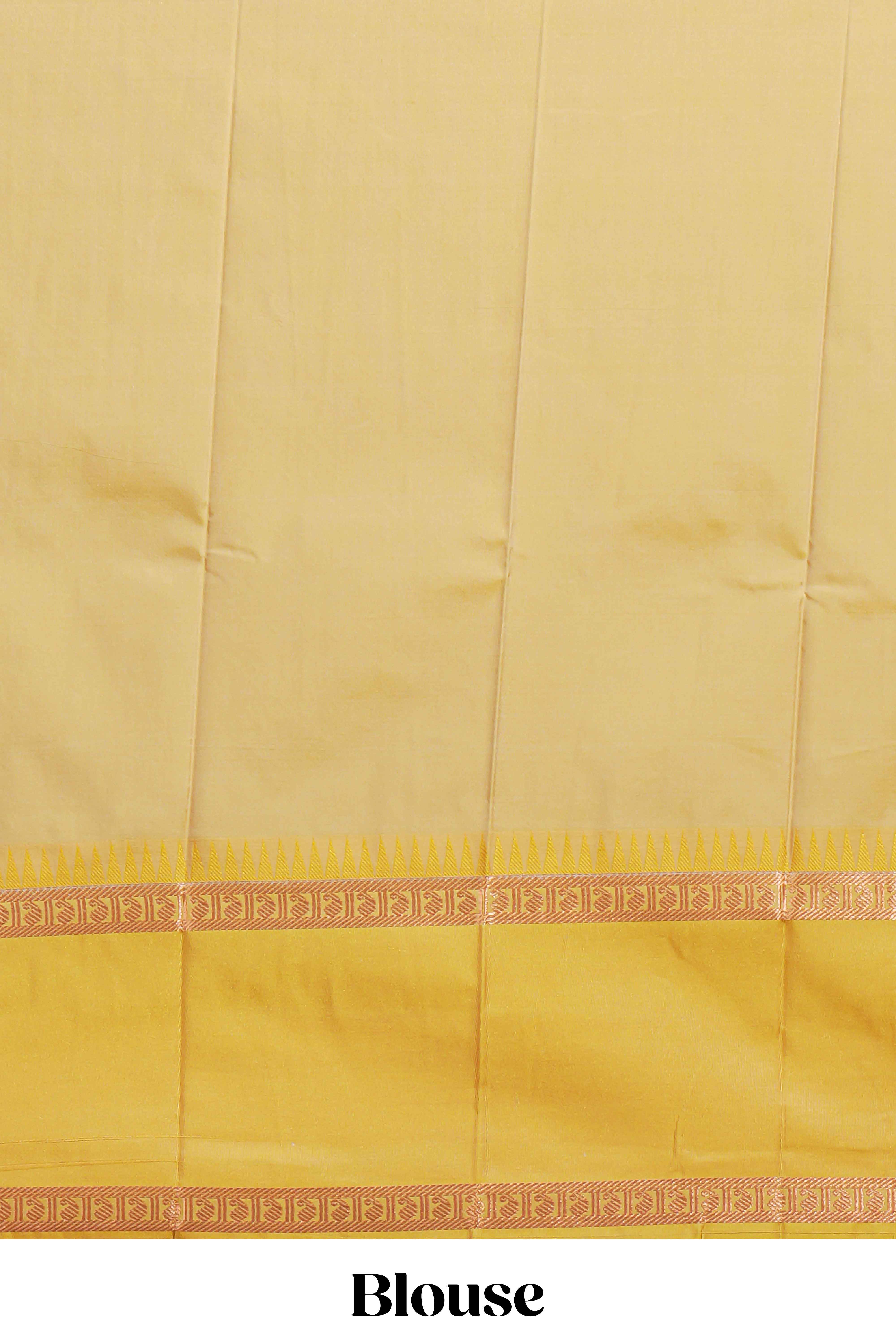 Rama green kotta cotton saree with zari floral buttas a rich zari border and woven zari pallu with matching blouse piece