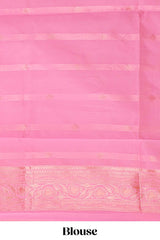 Yellow geometric motifs design kota cotton saree with self zari border and contrast blouse