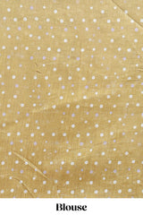 Mustard winter themed linen cotton saree with self border and matching blouse