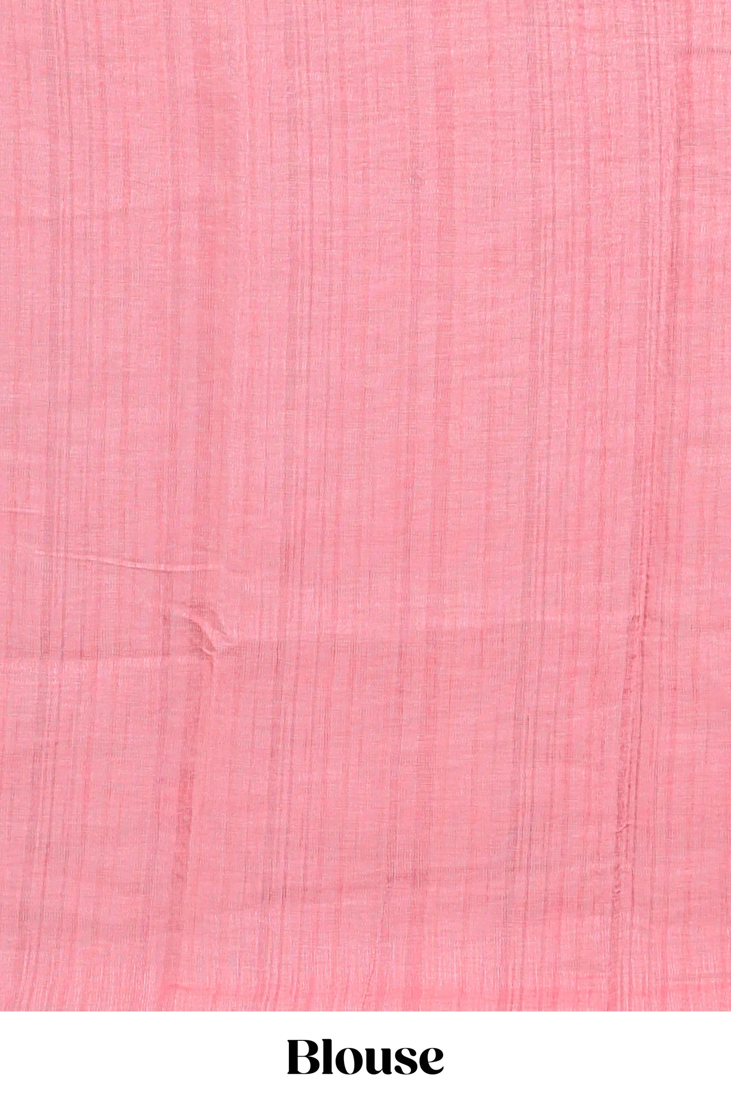 Cream ikkat style linen cotton saree with self zari border and contrast blouse