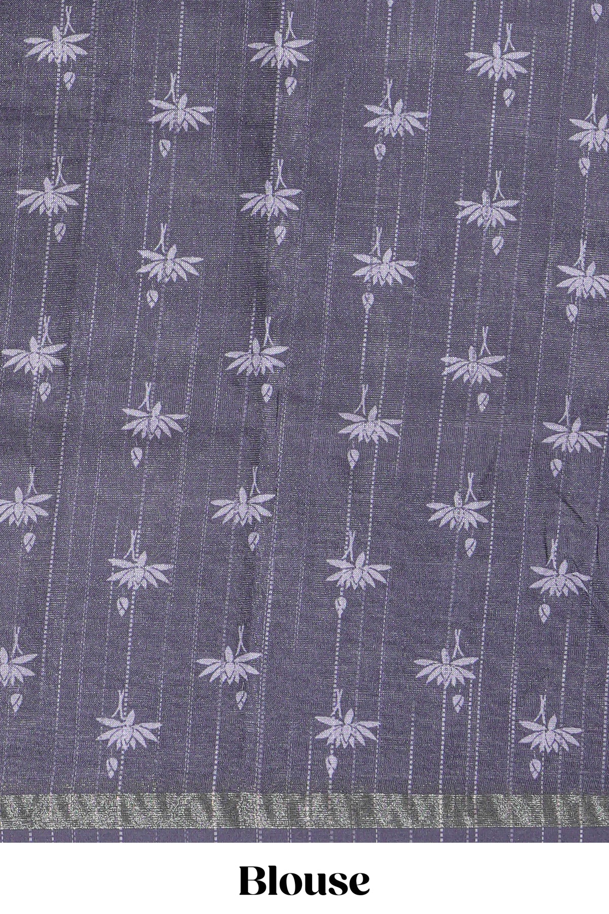 Black and white architectural cityscape print linen cotton saree with contrast border and blouse
