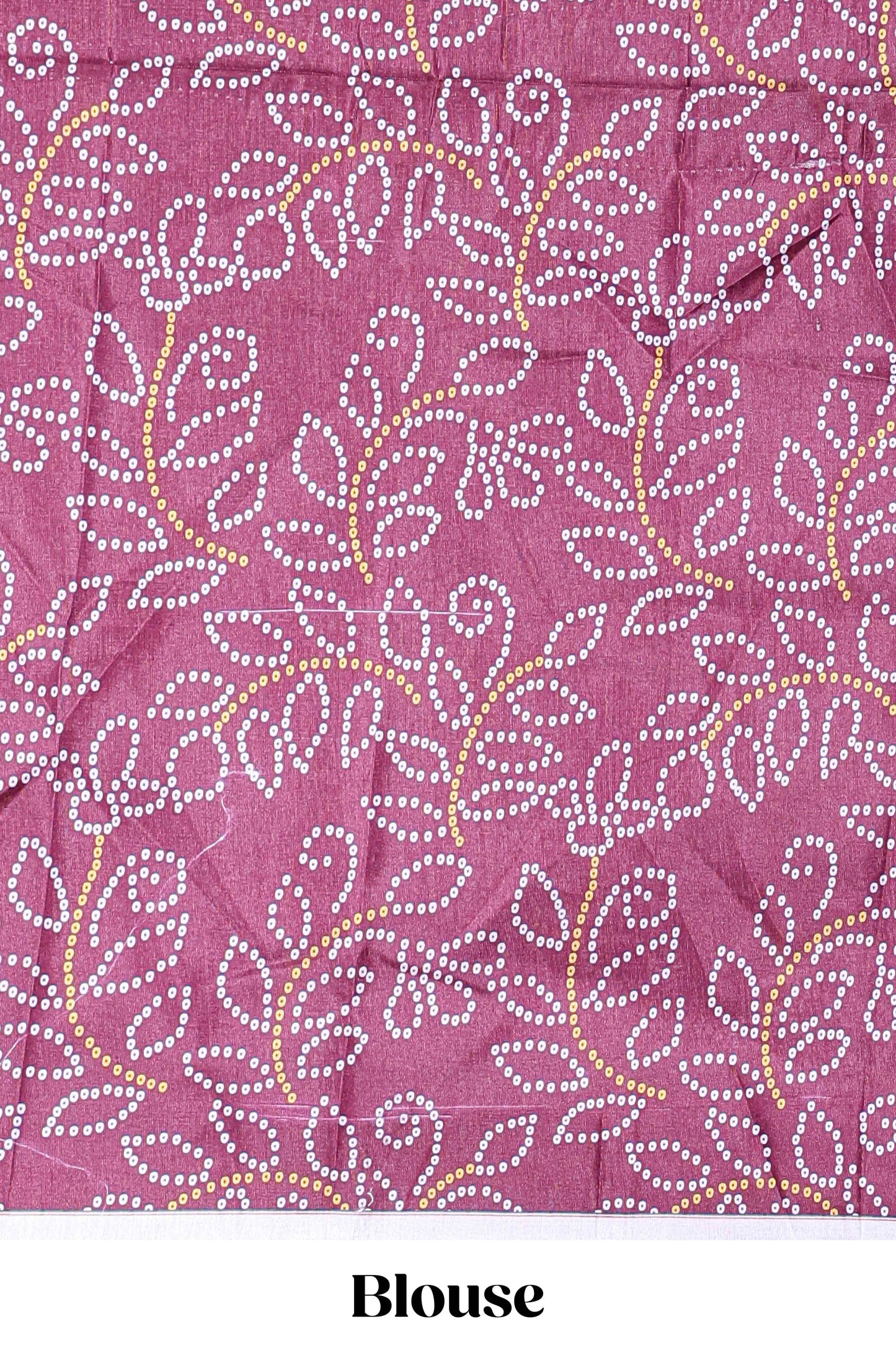 Maroon dola silk bhandani elephant and floral printed lehenga with contrast blouse and dhavani