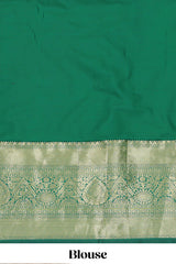 Maroon floral zari design half saree with contrast zari border and dhavani