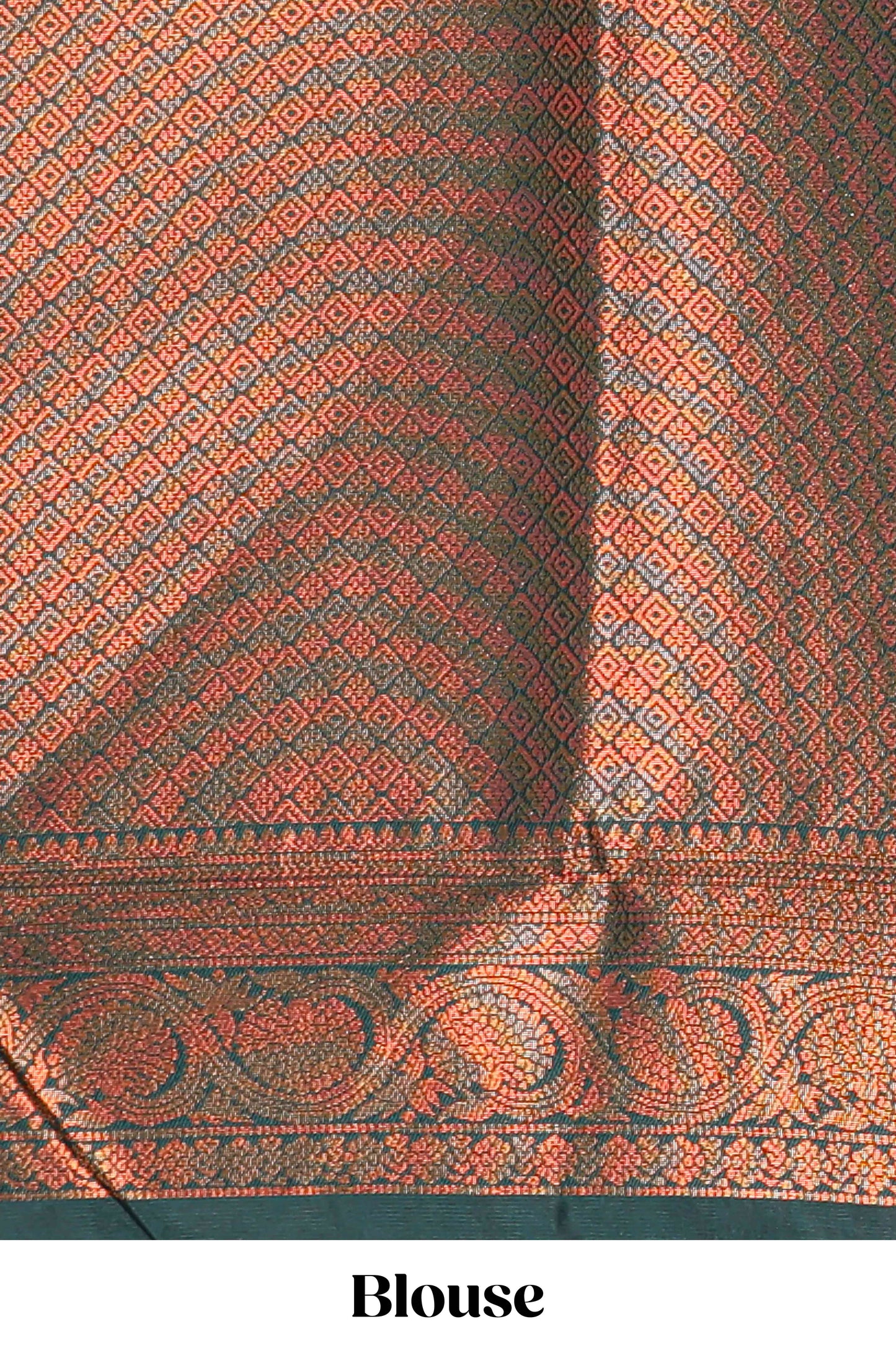 Mustard floral design zari motifs litchi silk saree with contrast zari border and blouse