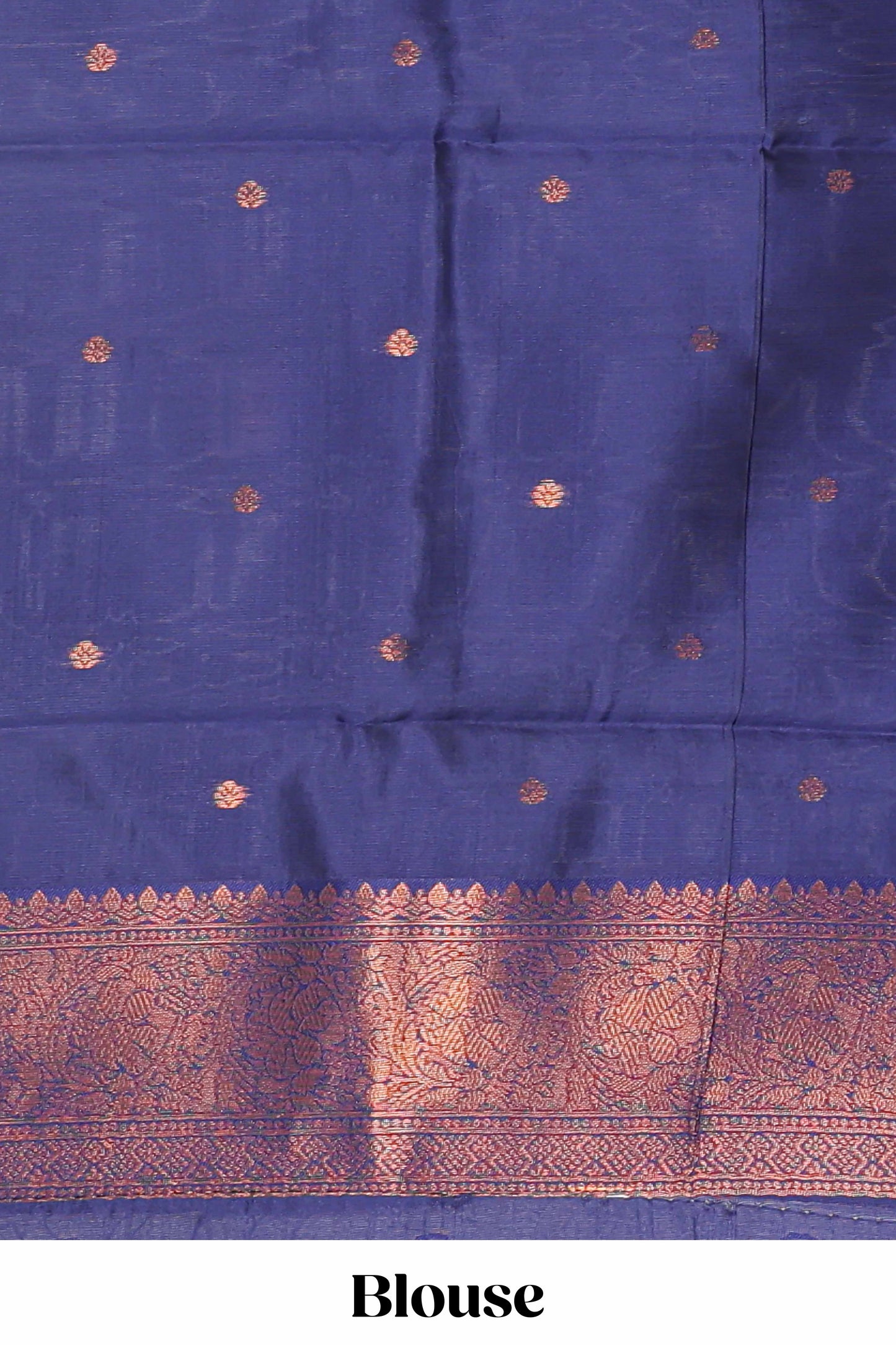 Jade green chevron zari design litchi silk saree with contrast zari design border and contrast blouse