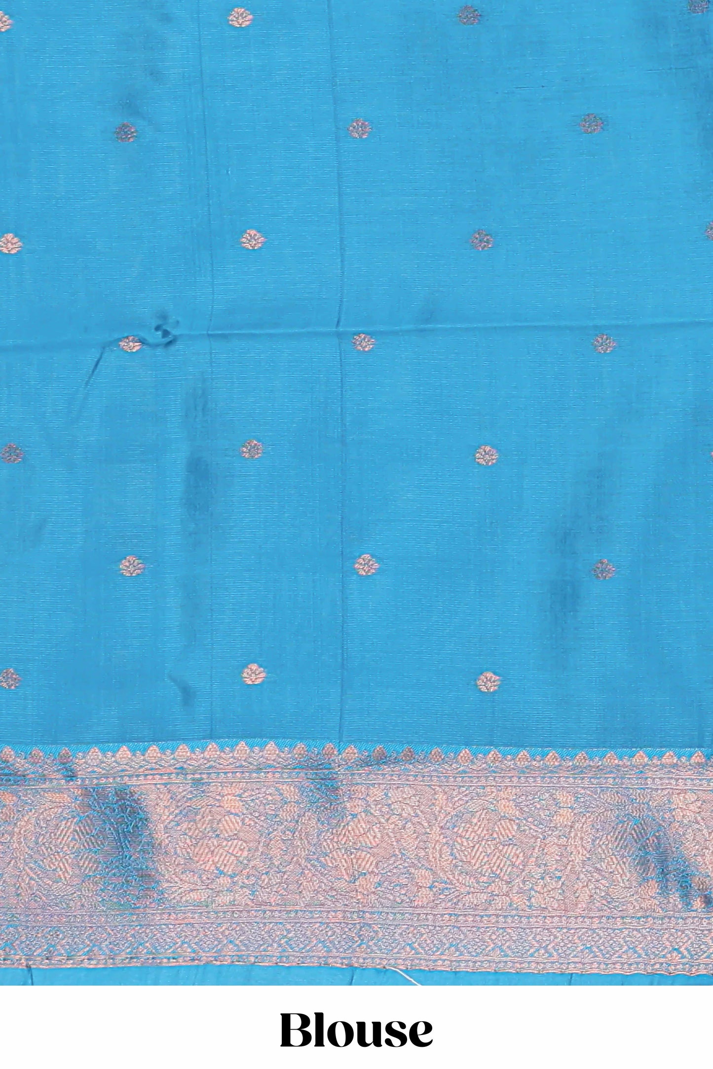 Mustard chevron zari design litchi silk saree with contrast zari design border and contrast blouse