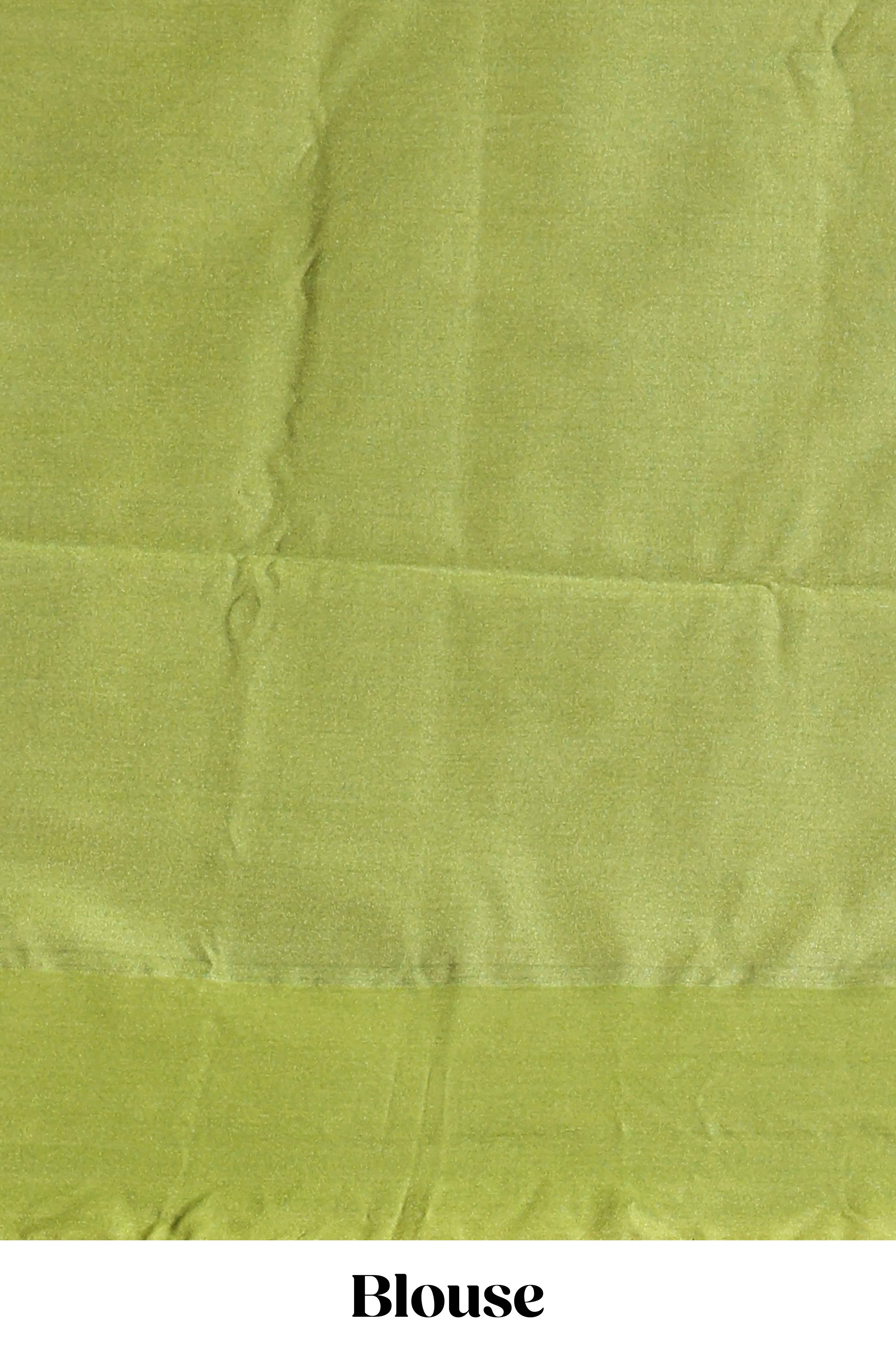 Purple zari motifs design litchi silk saree with contrast zari design border and plain blouse