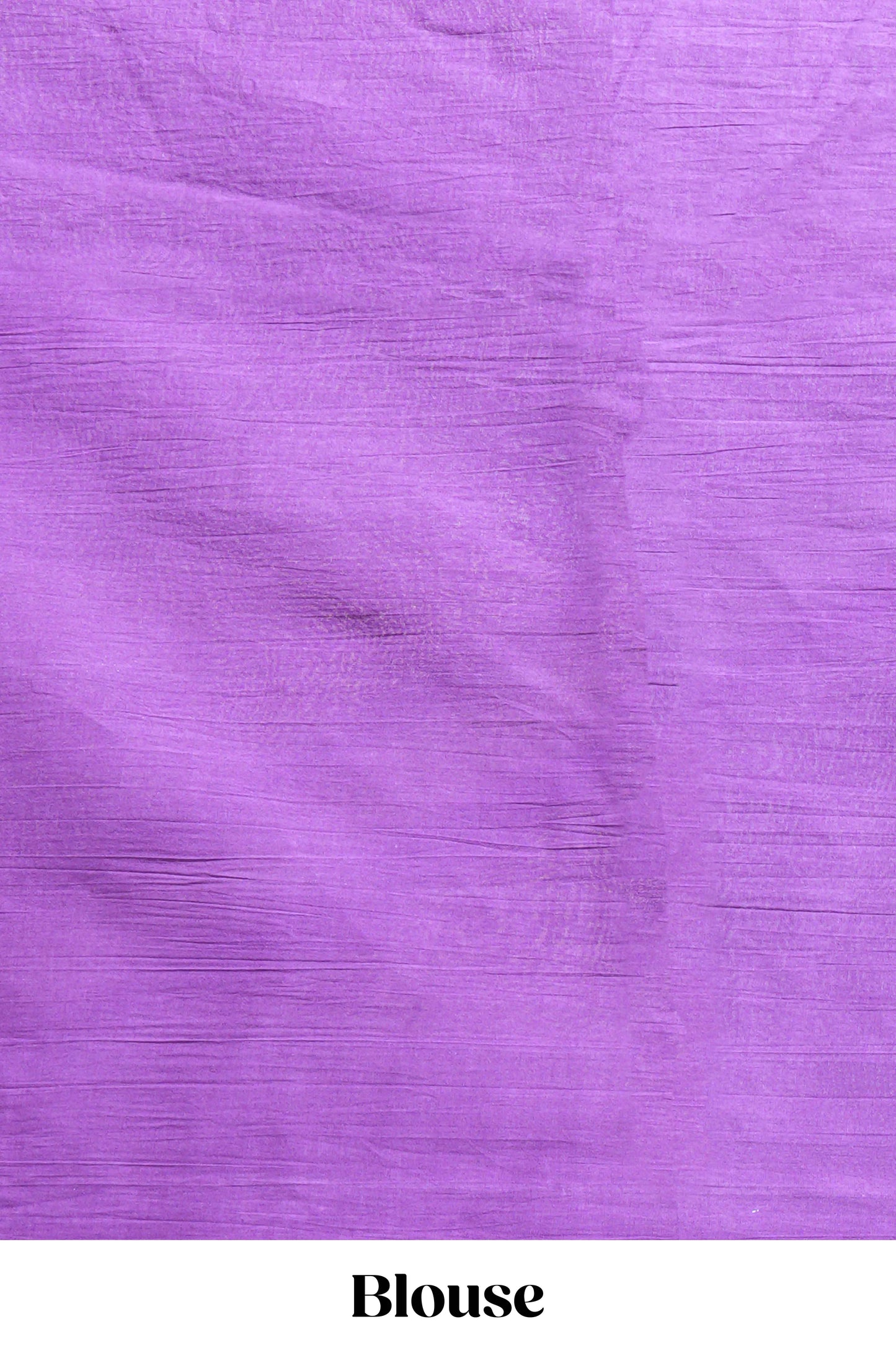 Borderless violet floral design mul mul cotton saree with matching blouse