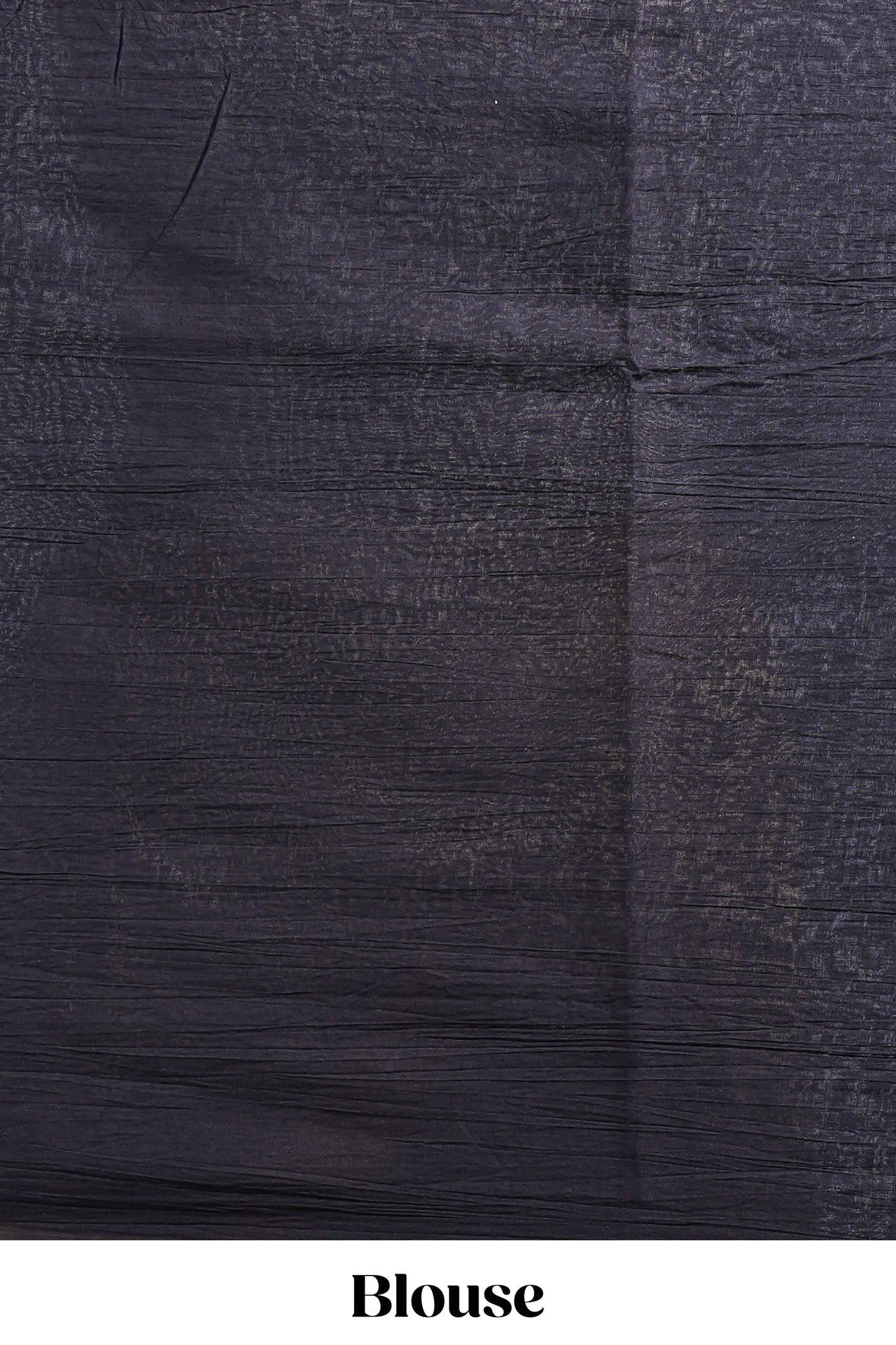 Borderless black leaf design mul mul cotton saree with matching blouse