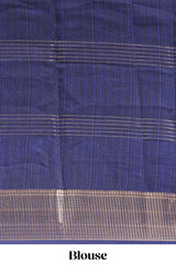 Red & white zari striped floral design marsh mellow saree withcontrast zari border and blouse