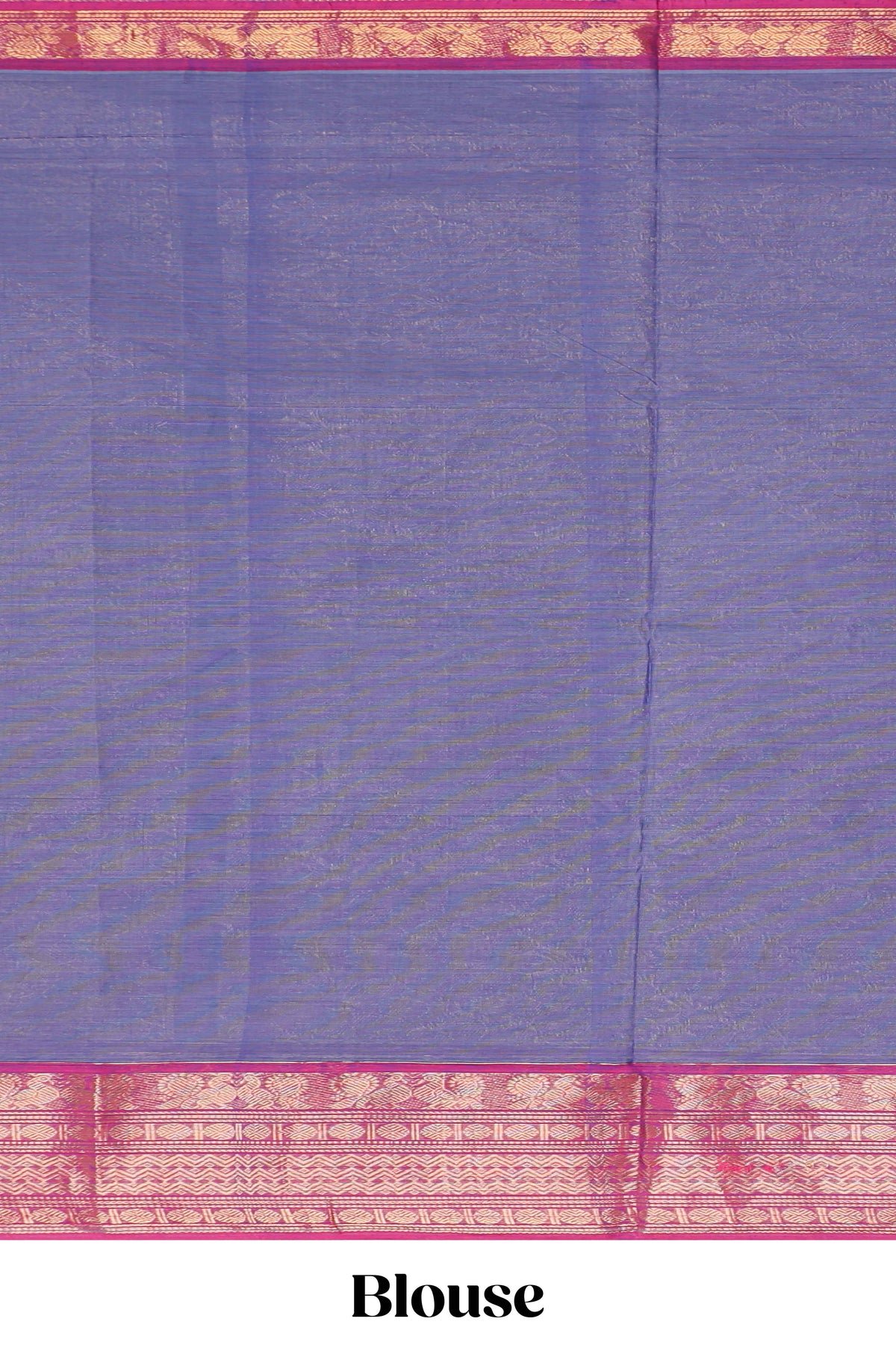 Lavender Butta designed narayanapet cotton saree with contrast zari border and matching blouse