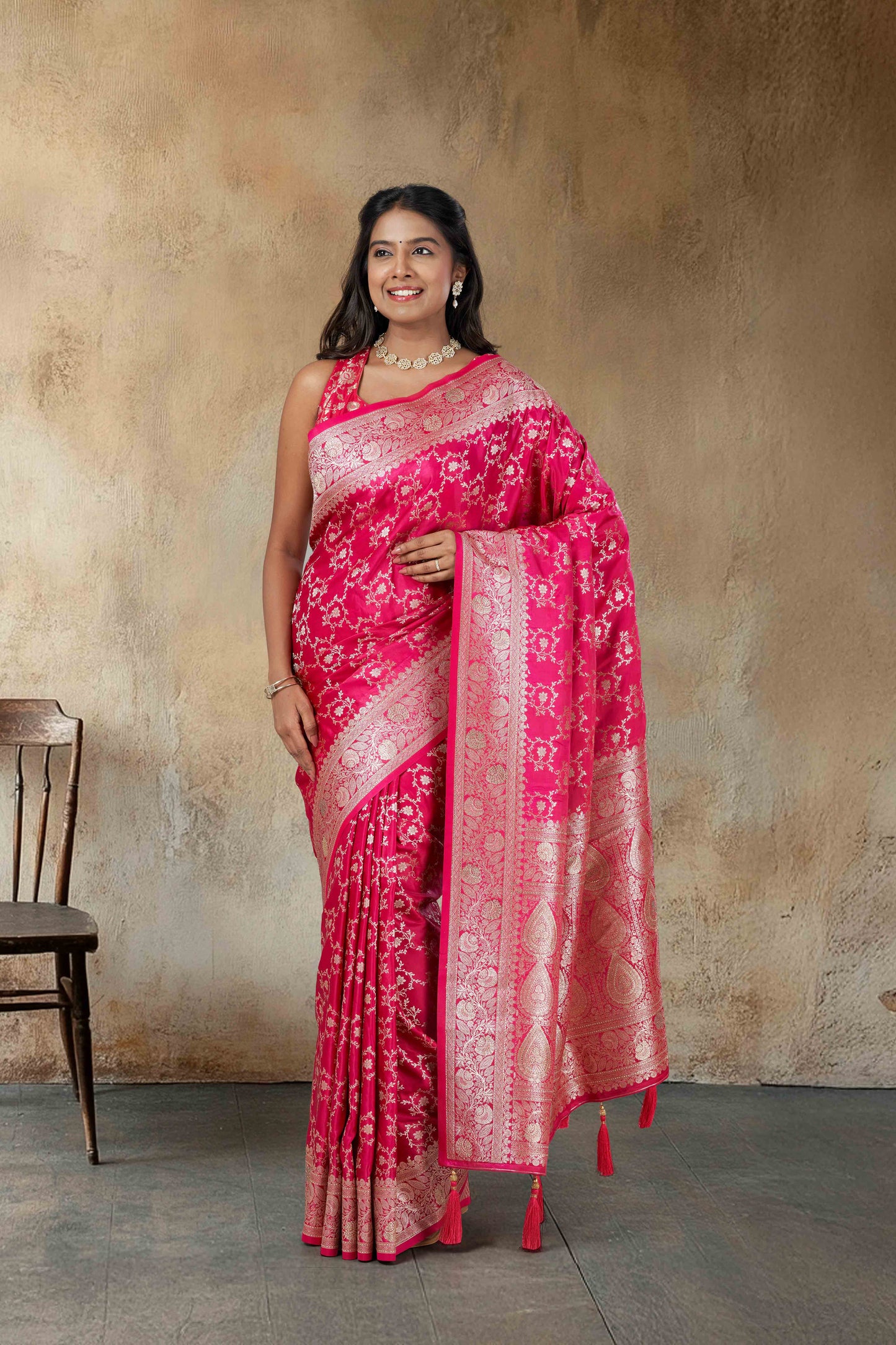 Banaras Satin Silk Saree