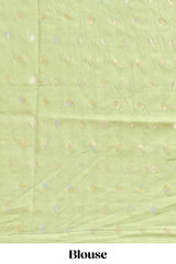 Multi color kalamkari style printed saree with traditional art design with contrast zari border and motifs blouse