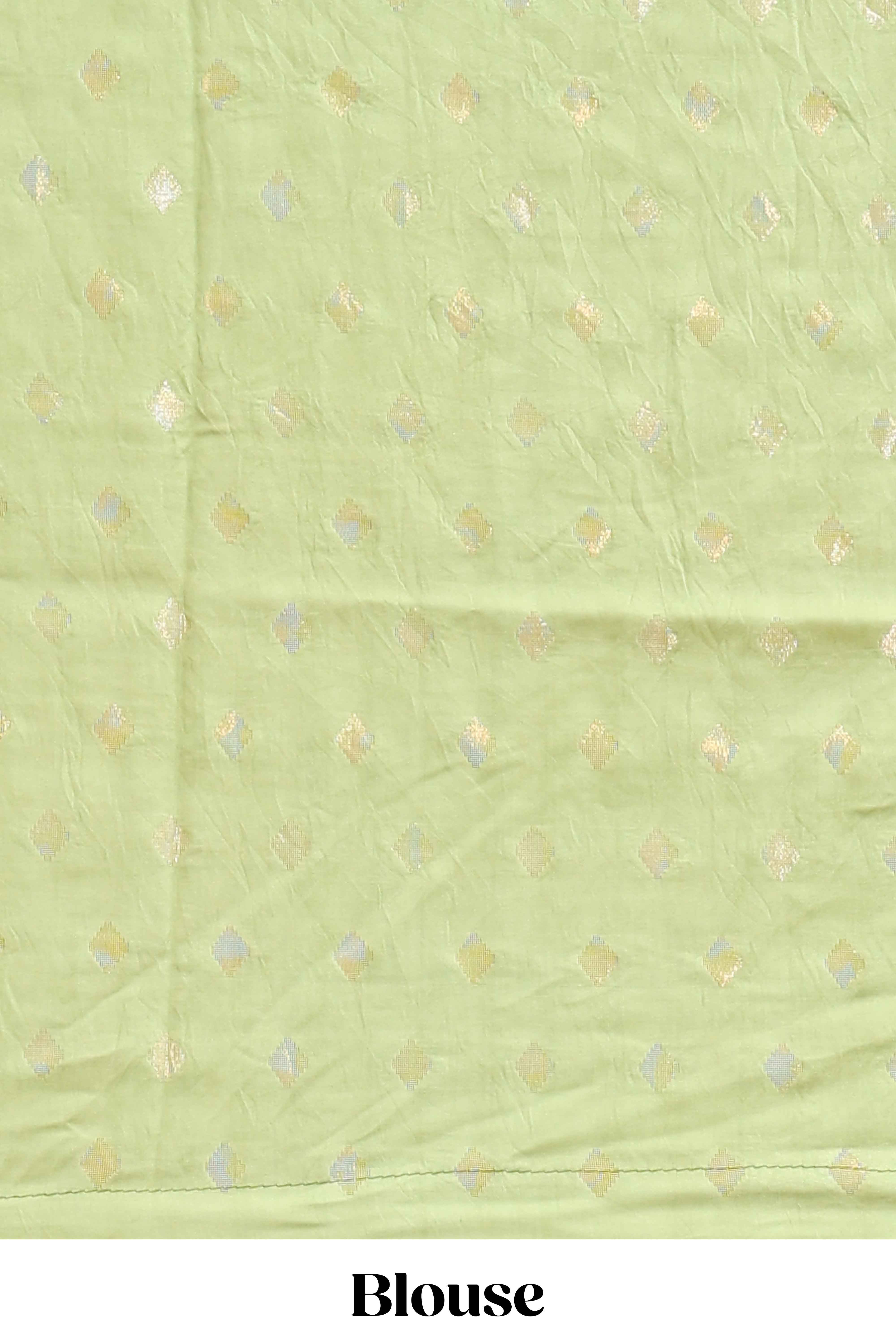 Multi color kalamkari style printed saree with traditional art design with contrast zari border and motifs blouse