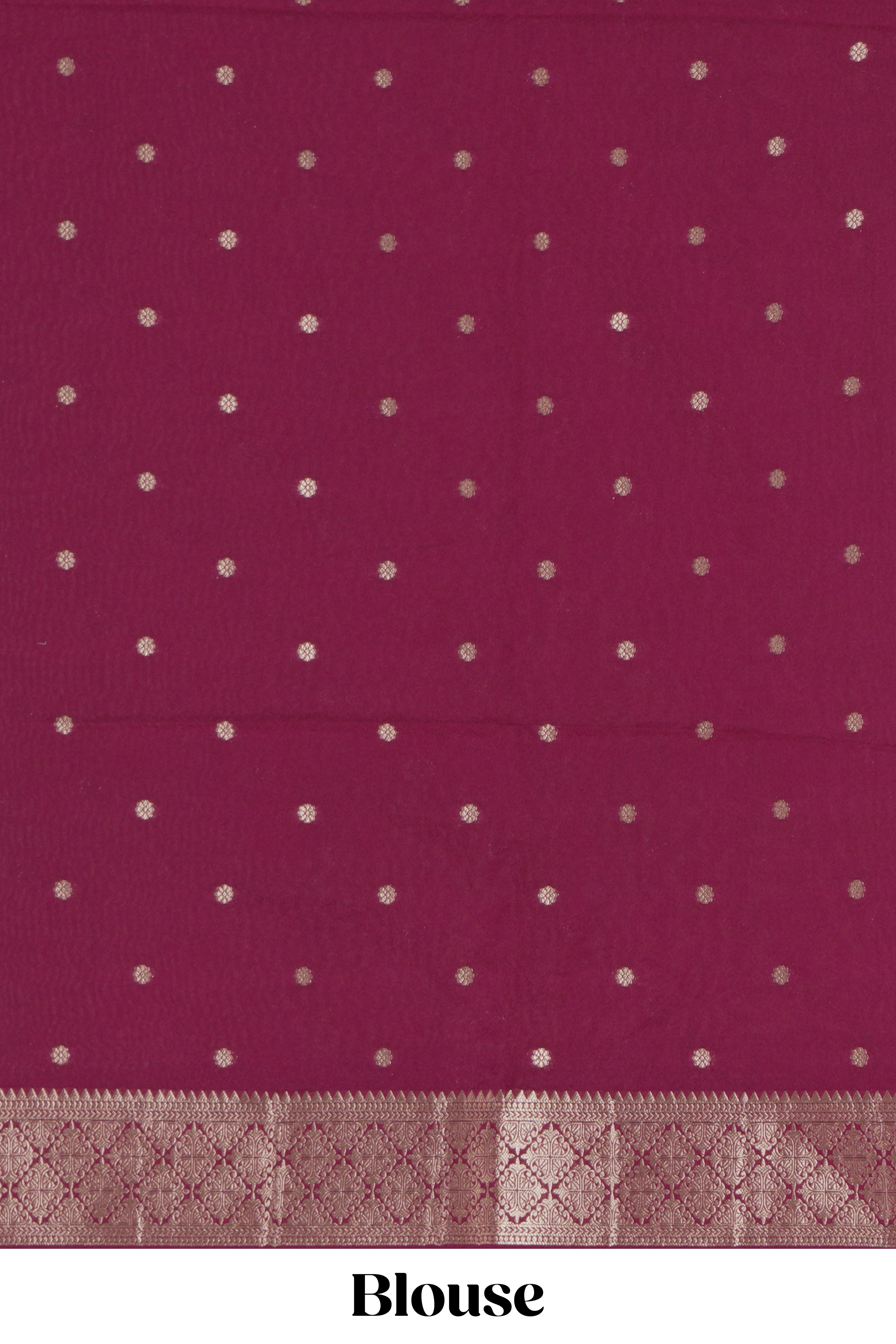 Borderless maroon striped and peacock zari design raw silk saree with self zari pallu and matching blouse