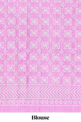 Beige striped design raw silk saree with self border and matching blouse