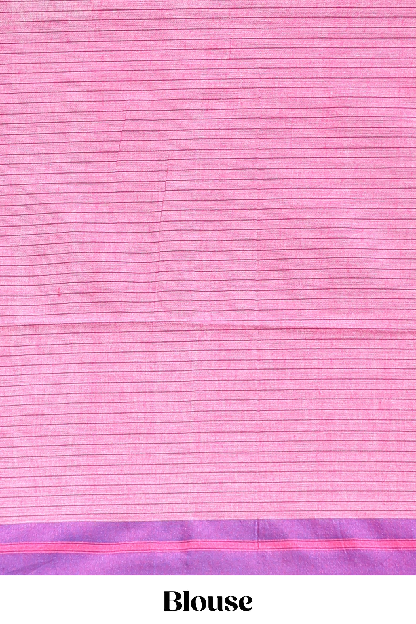 White checked south cotton sarees with contrast border and striped blouse