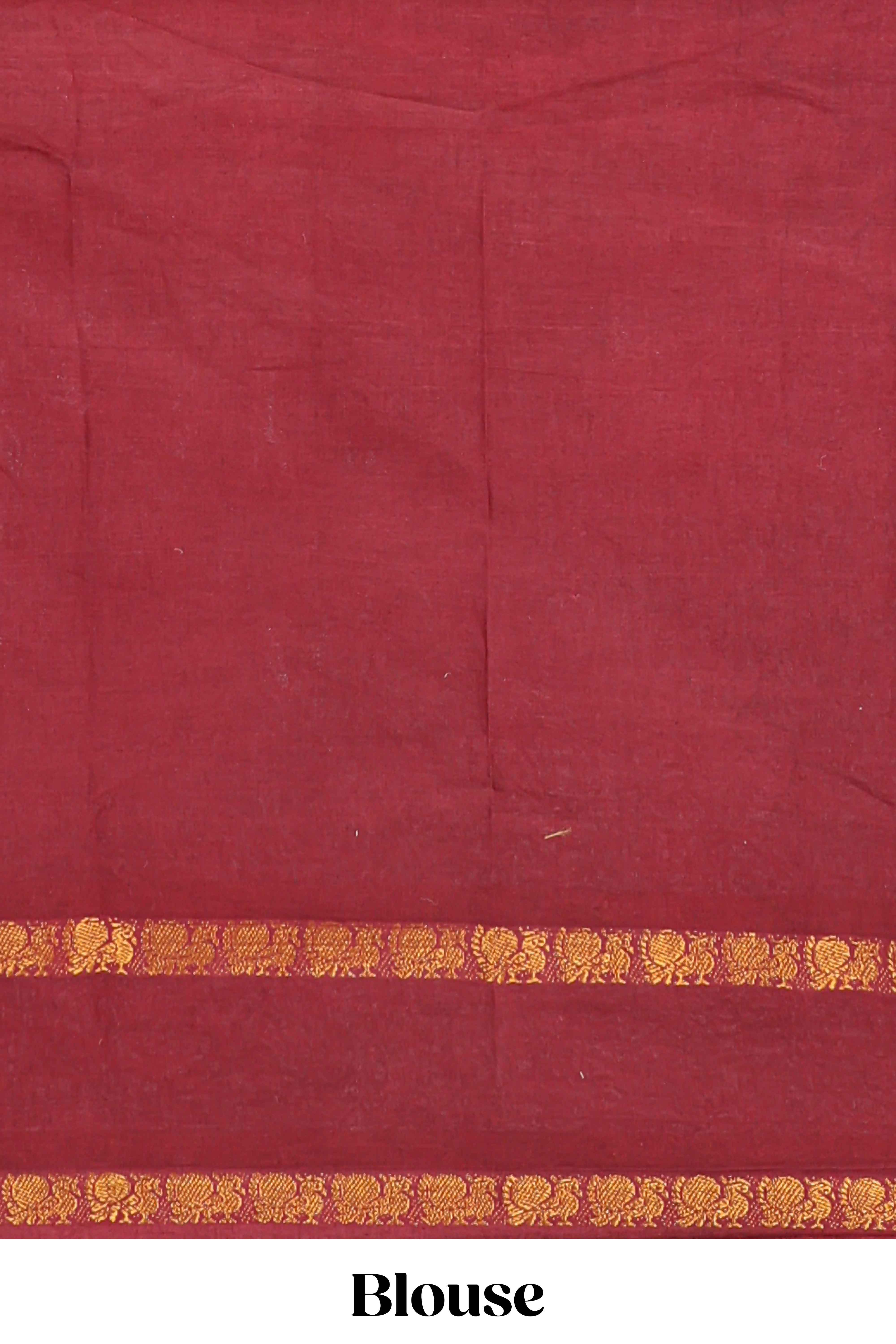 Parrot green traditional kolam print sungudi cotton saree with contrast border and striped pallu