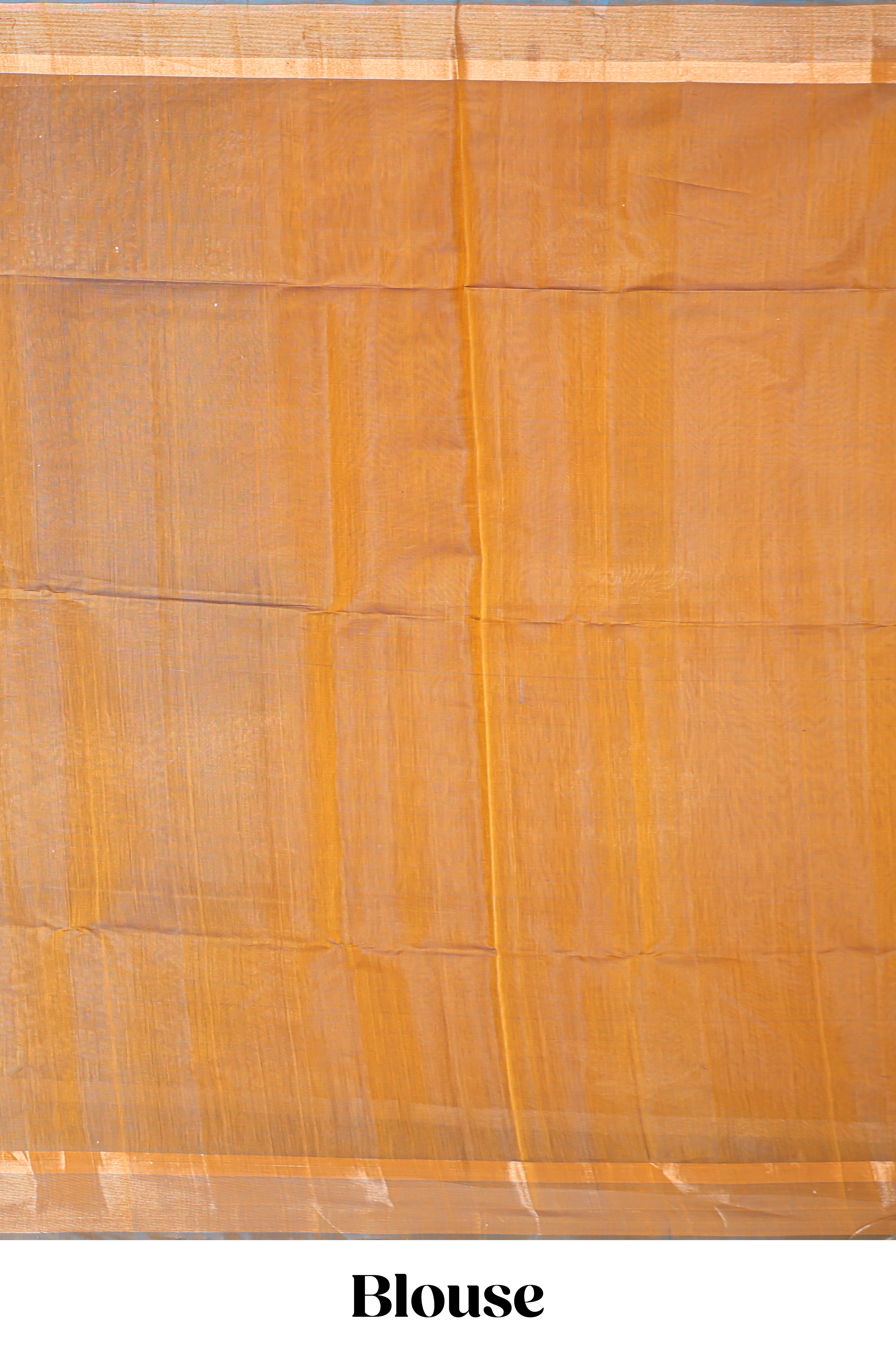 Yellow zari motifs design silk cotton saree with contrast zari border and blouse
