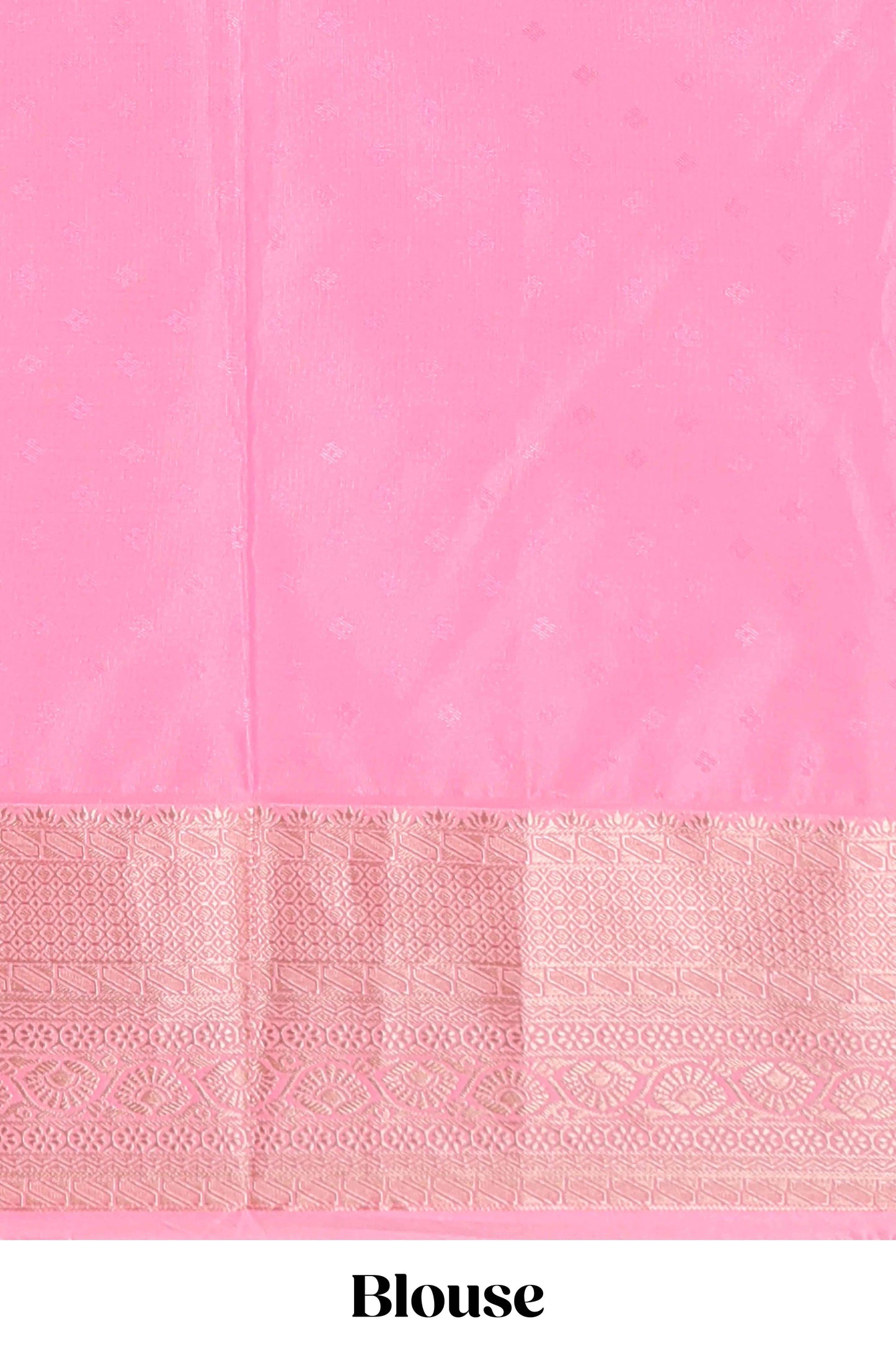 Blue checked zari butta semi soft silk saree with contrast border and floral design pallu