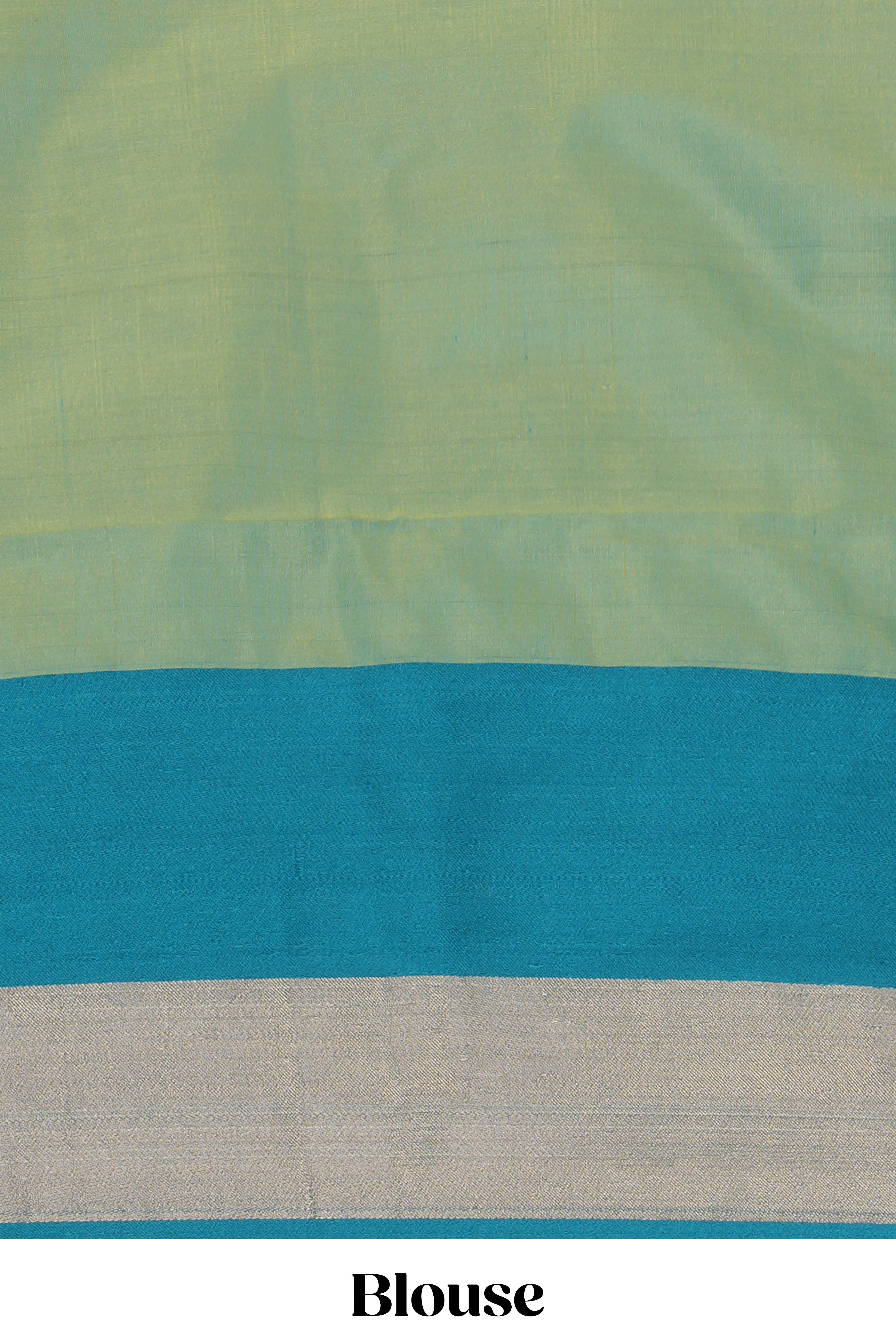 Grey floral veins zari motifs design semi soft silk saree with contrast zari border and multi color blouse