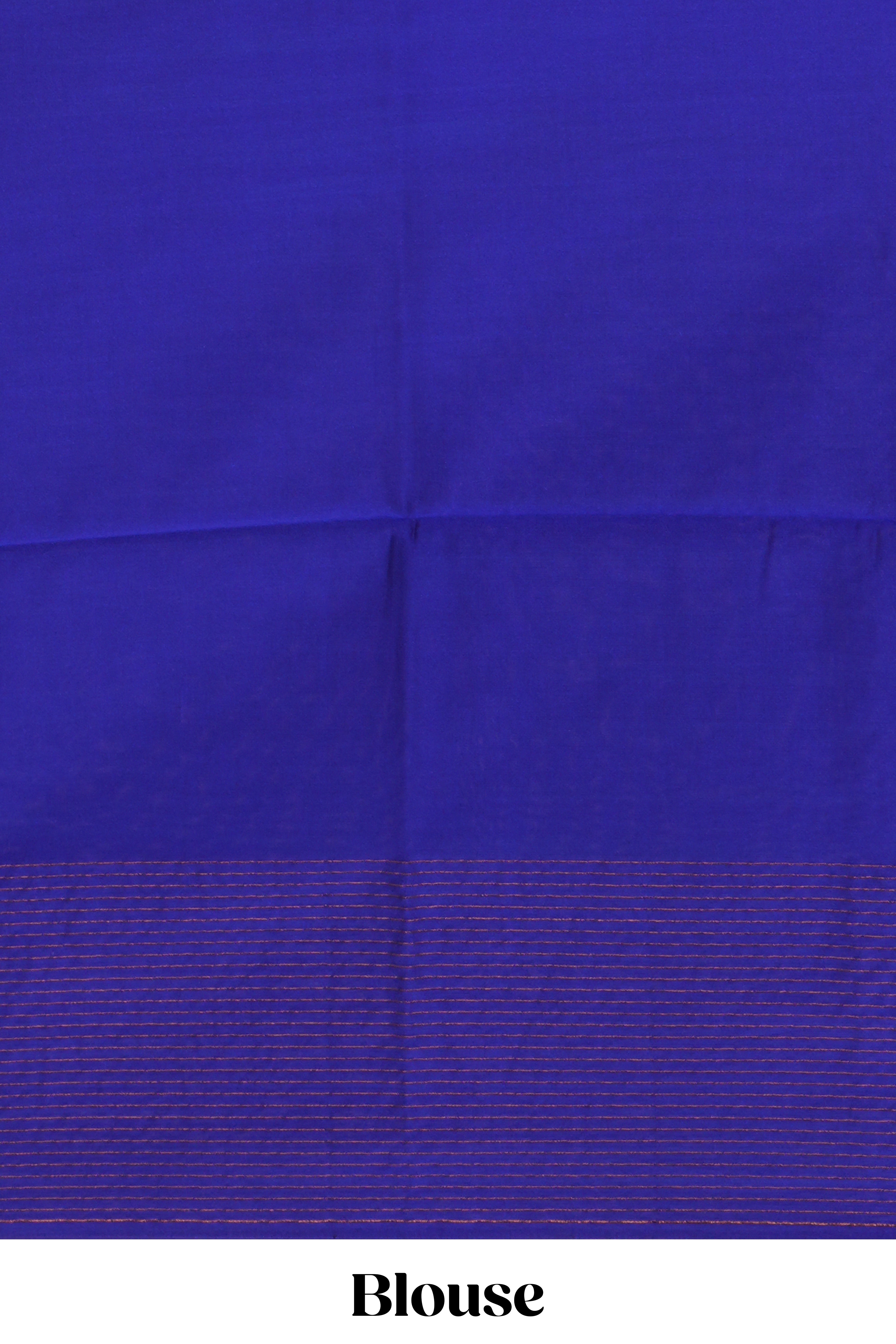 Mauve purple striped zari motifs design semi soft silk saree with contrast checked border andzari striped blouse