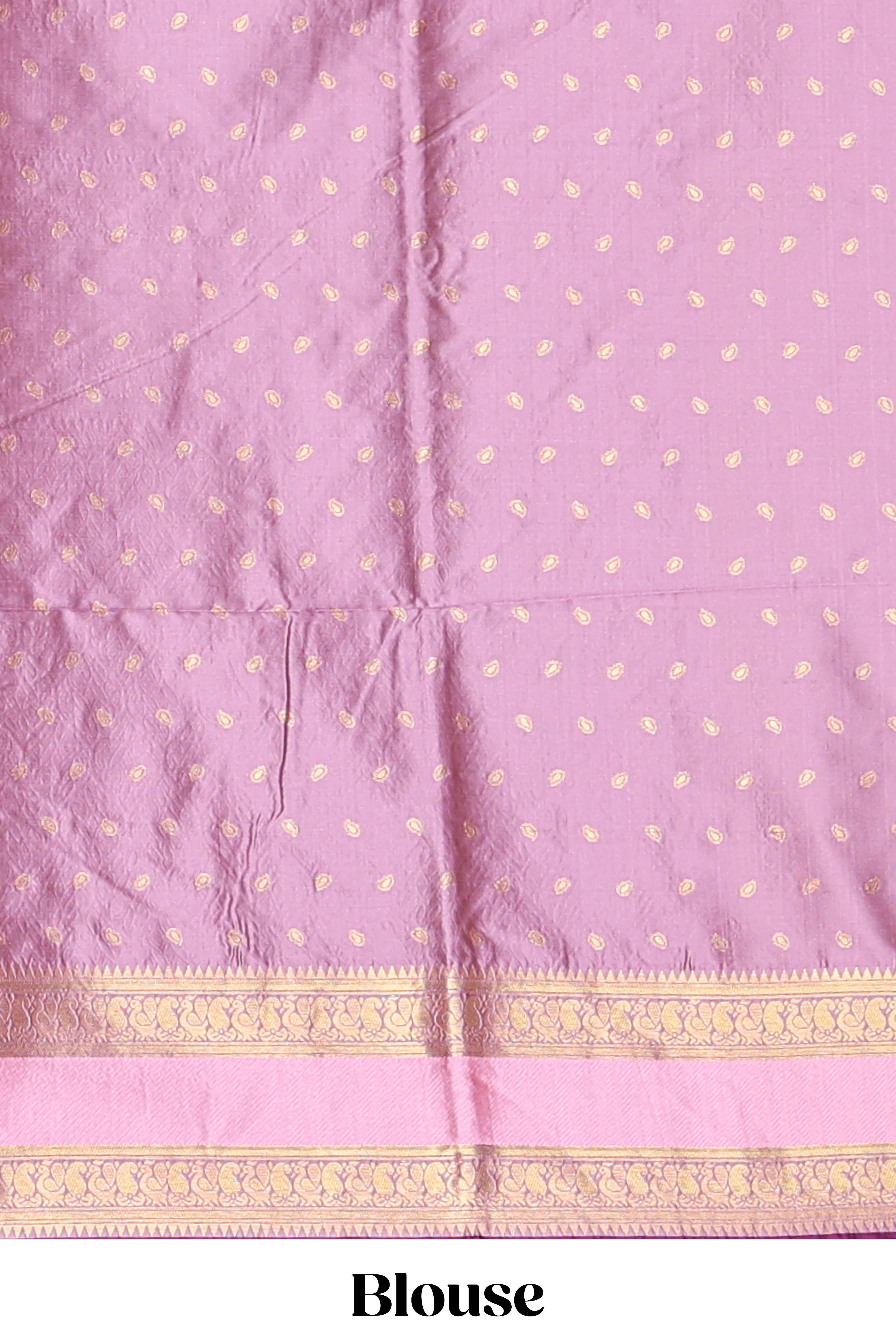 Purple Semi Soft Silk Saree delicate butta motifs with contrasting pallu elegant zari border along with contrast buttas blouse