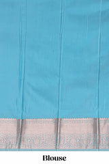 Sky Blue Color Tissue Silk Saree withZari Weaving Body and Border along with Matching Blouse