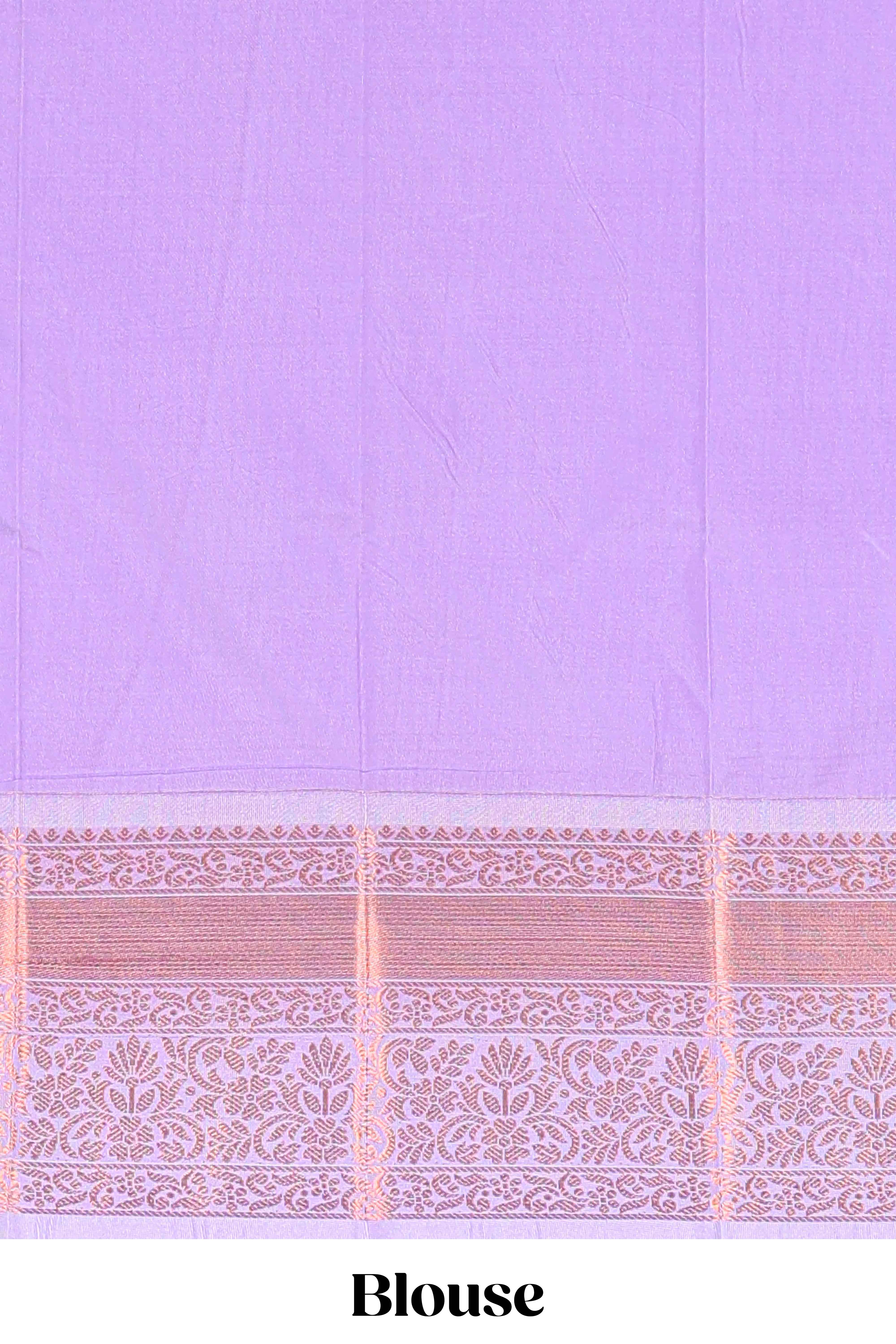 Green Color Tissue Silk Saree withZari Checks Weaving Body and Contrast Border along with Contrast Blouse