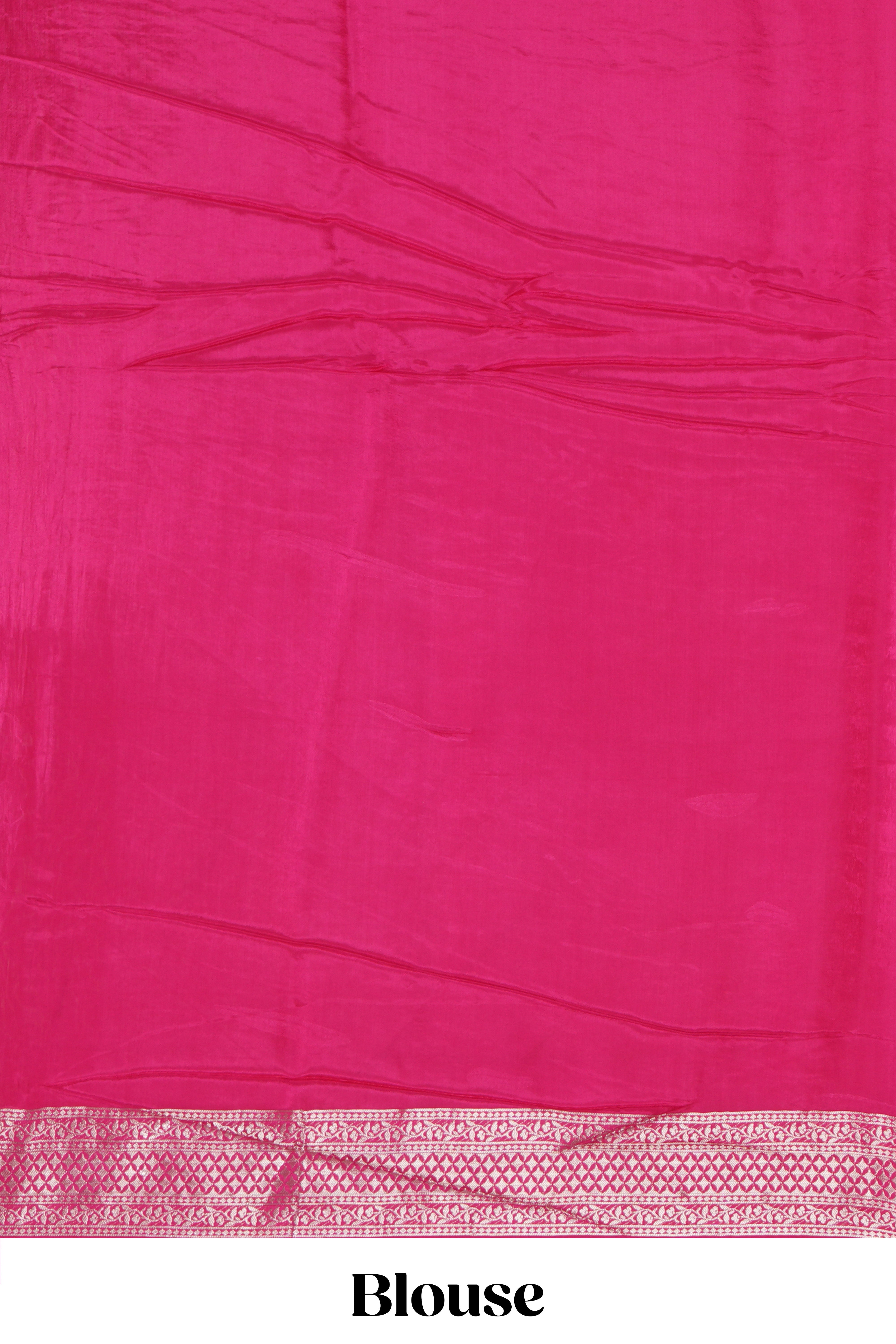 Borderless maroon striped zari motifs art tissue saree with self pallu and matching blouse