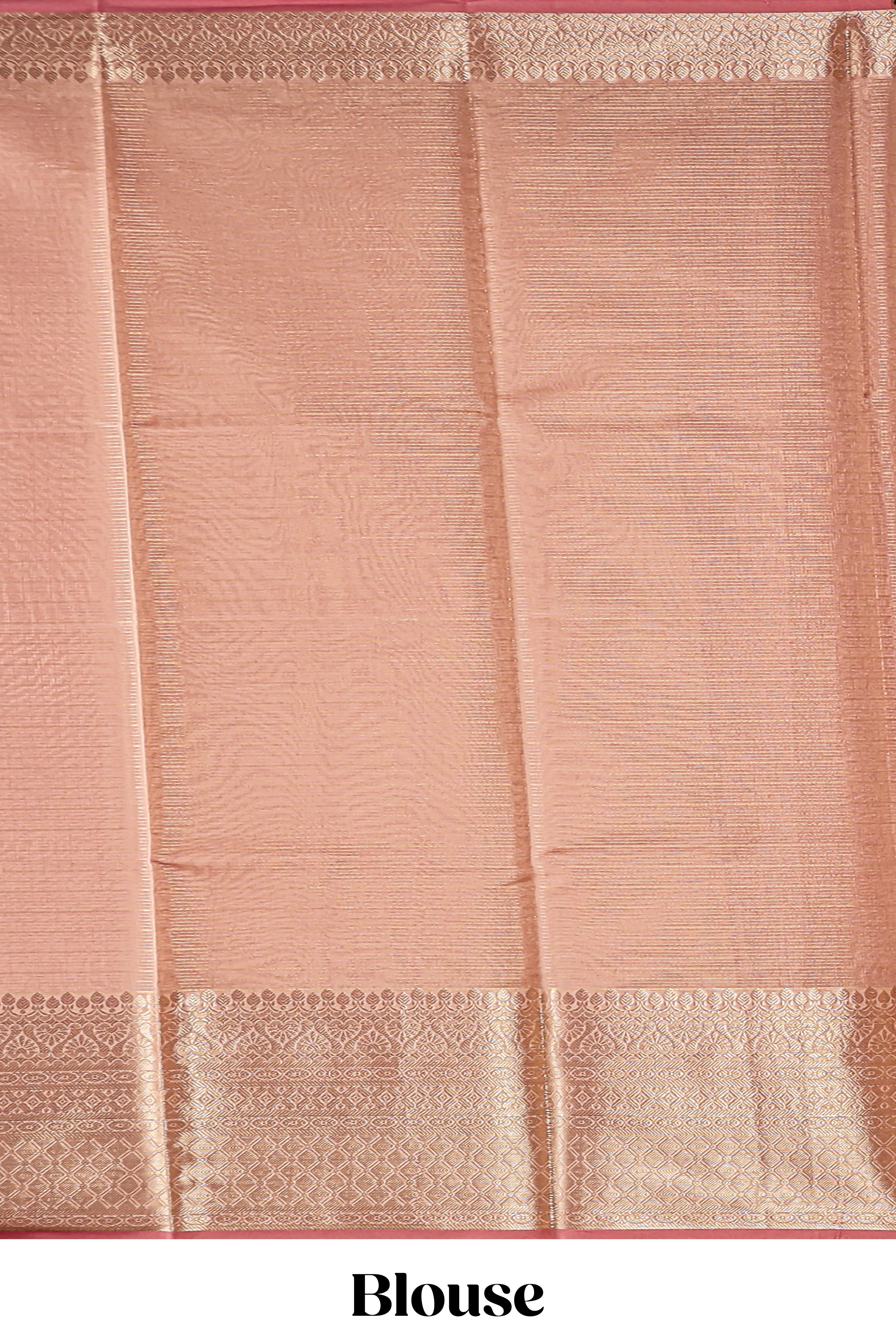 Glossy Maroon checked art tissue saree with self zari border and contrast blouse