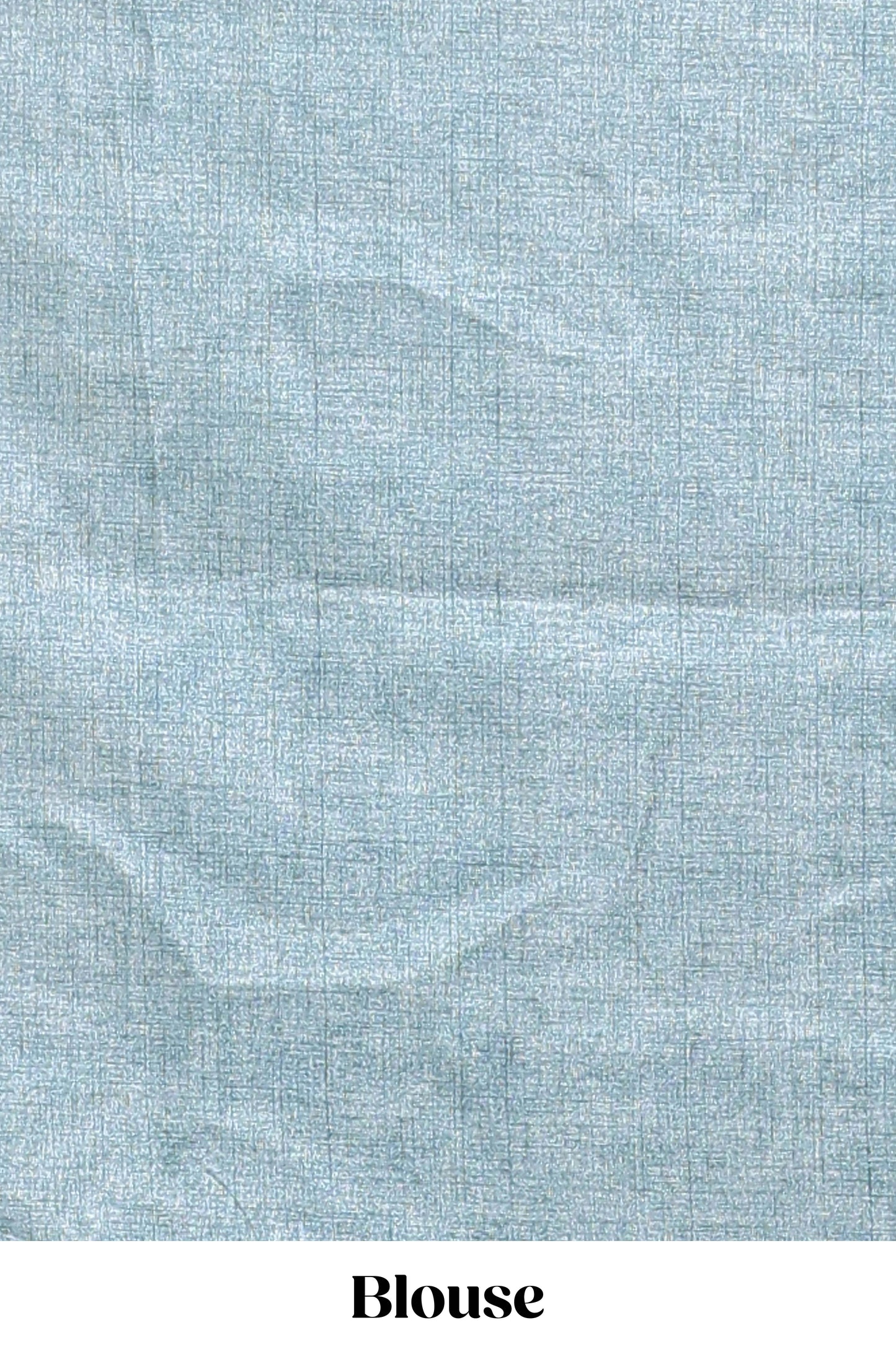 Borderless blue floral motifs art tussar saree with matching blouse and floral design pallu