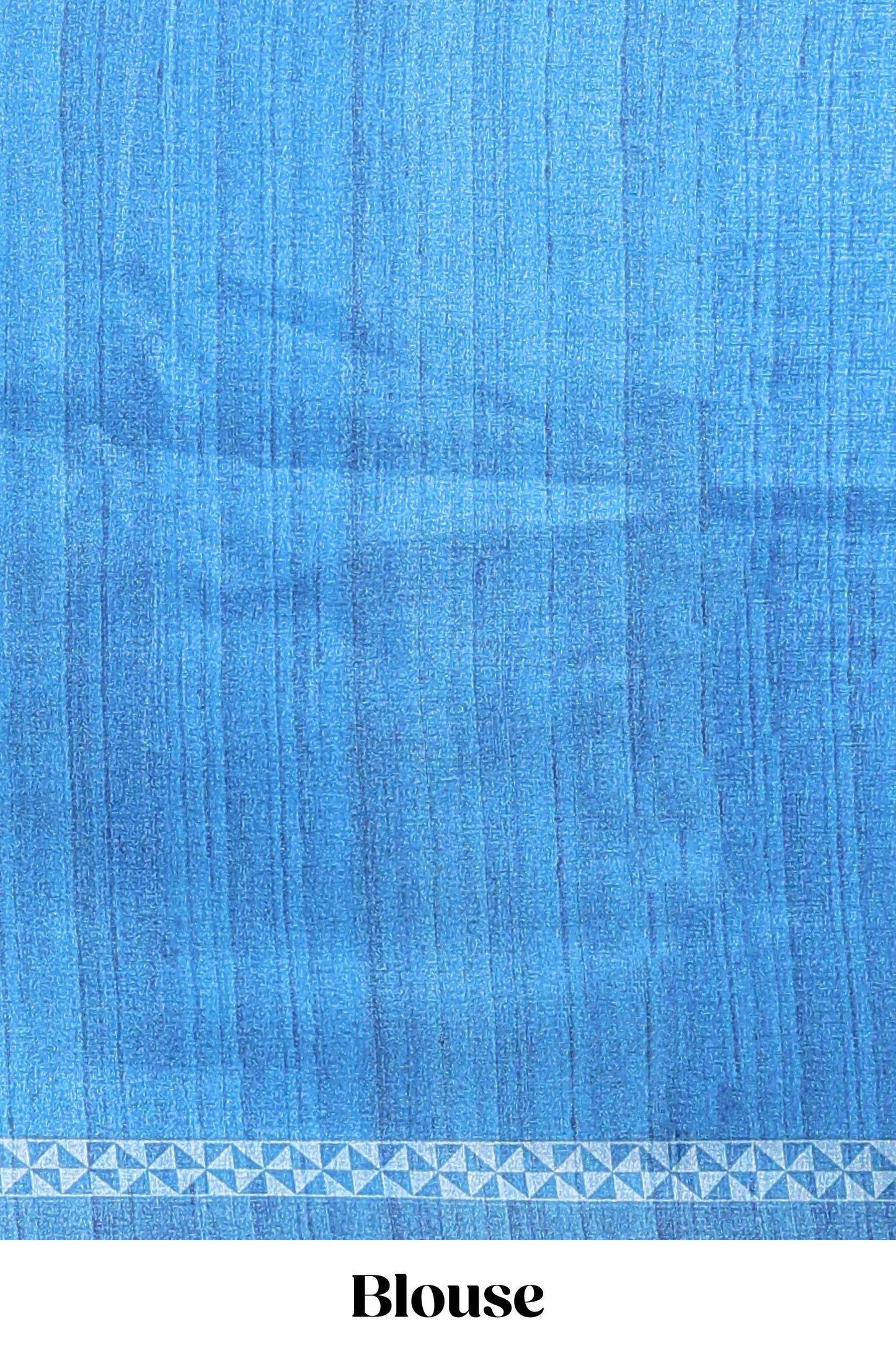 Cream peacock motifs tussar saree with contrast blue border and peacock printed pallu