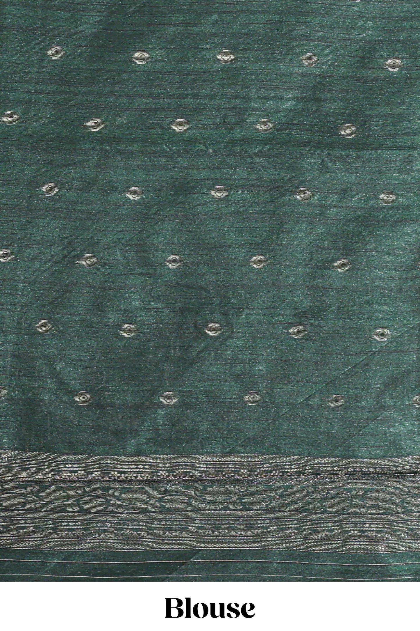 Borderless maroon floral design semi tussar saree with contrast pallu and blouse