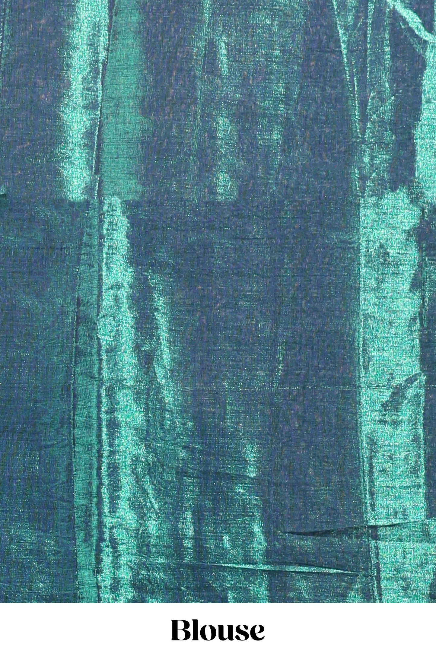 Borderless green sequins embroidery design semi tussar saree with matching blouse and contrast tassels