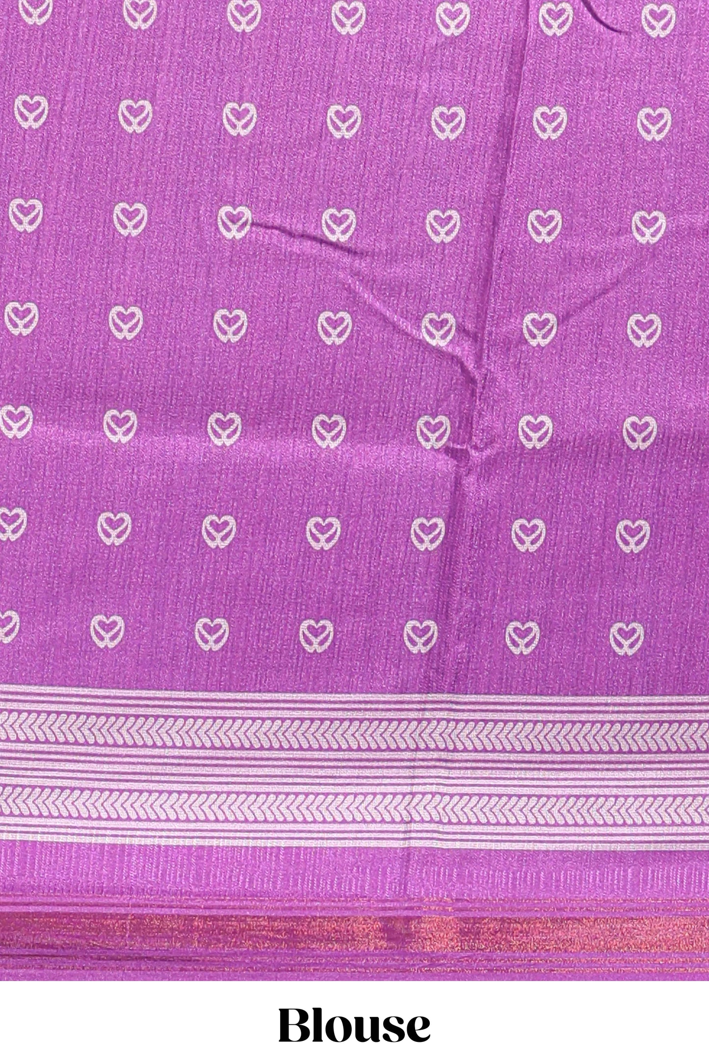 Green floral motifs semi tussar saree with contrast border and printed blouse