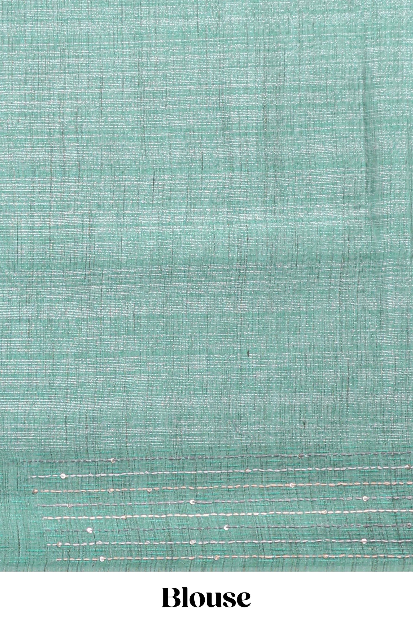 Grey floral design semi tussar saree with contrast green border and printed pallu