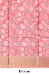 Sea green geometrical tussar silk saree multi coloured honeycomb geomatricpatterns ,rich matching pallu along with tussles